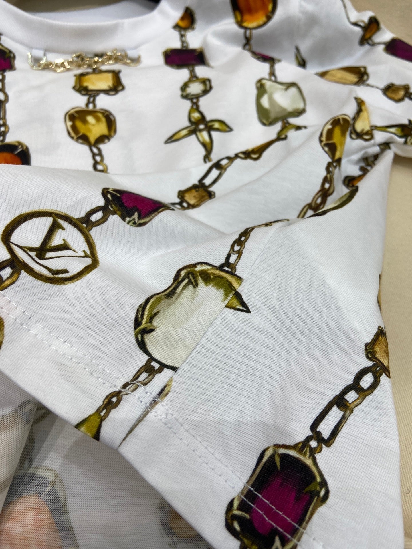 LOUIS VUITTON LV CROP TOP 25S IN COTTON 266288