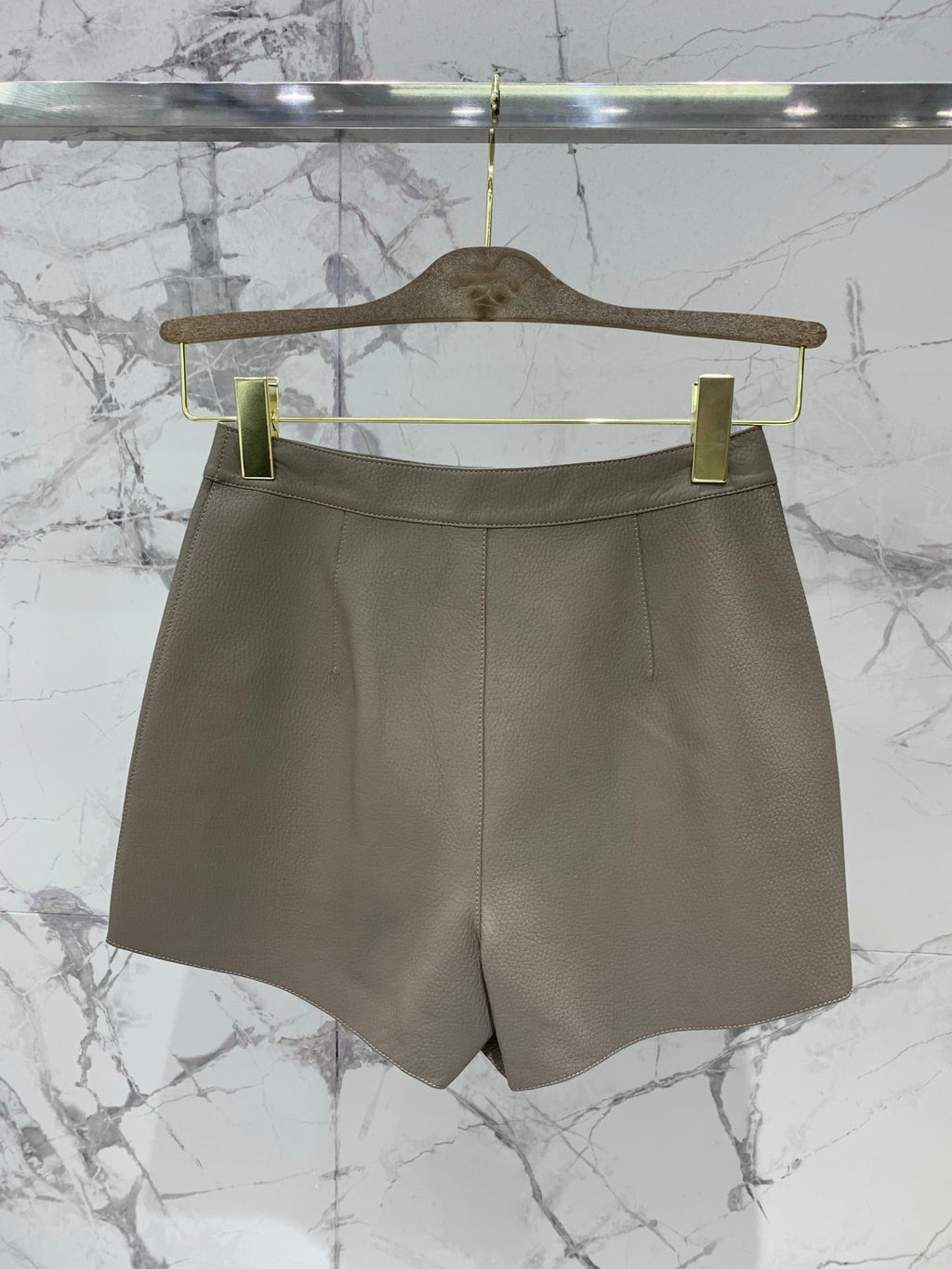 HERMES HERMES 25S LEATHER JACKET WITH LEATHER SHORTS 528568