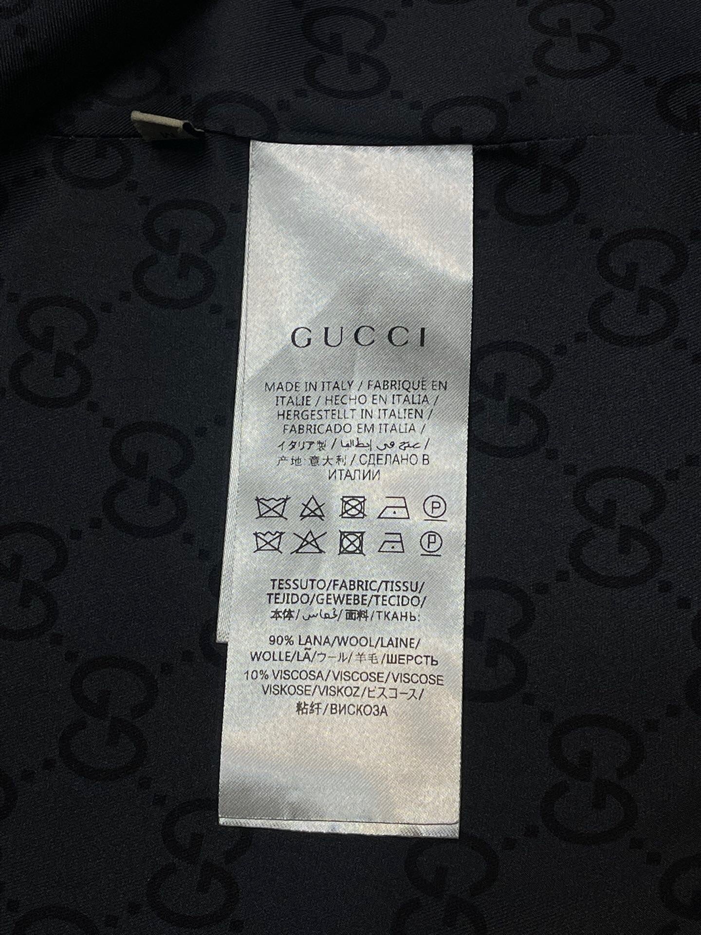 GUCCI LONG WOOL COAT STYLE 61