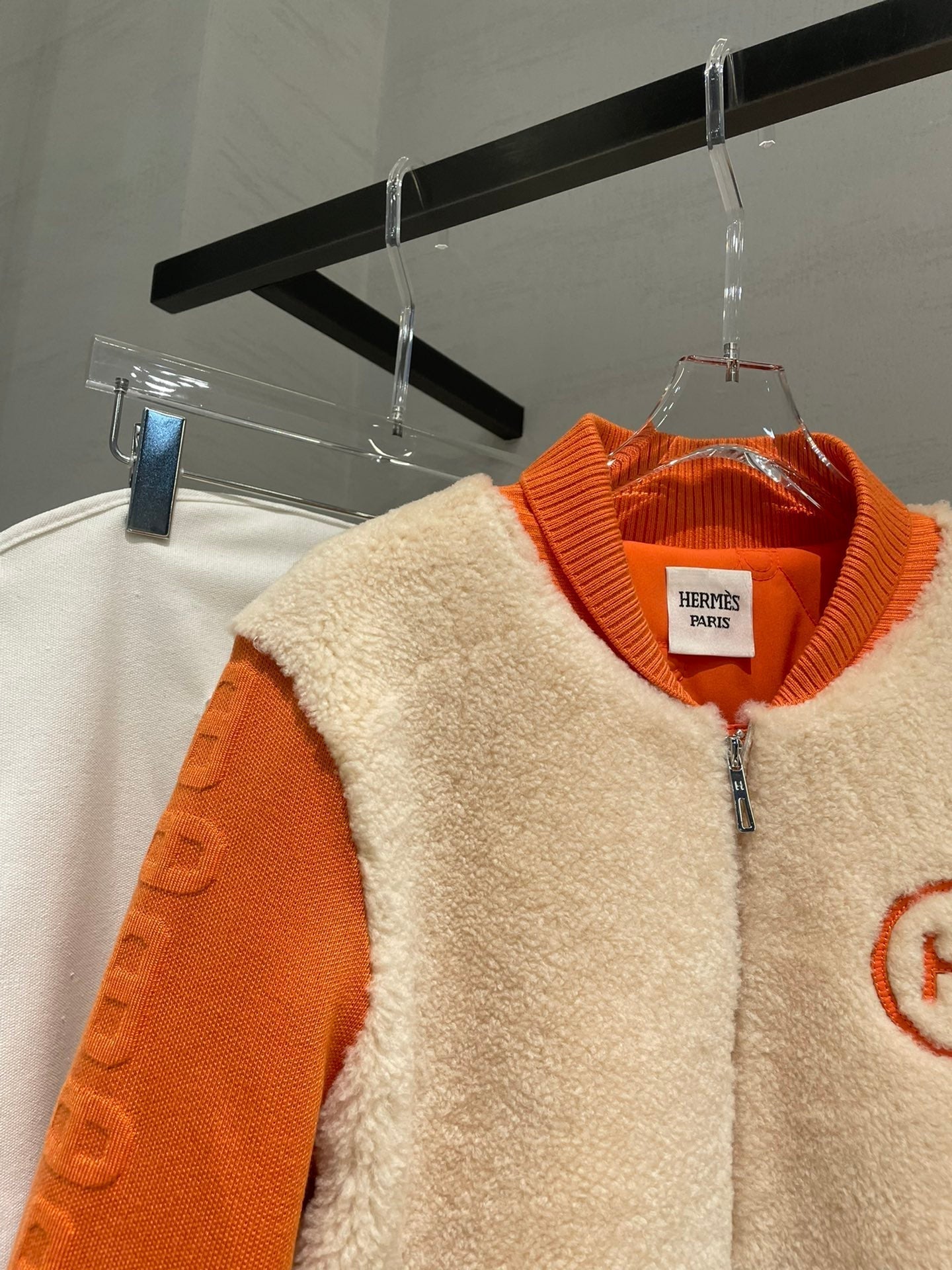 HERMES HERMES 25S SHEEPSKIN BOMBER JACKET 169