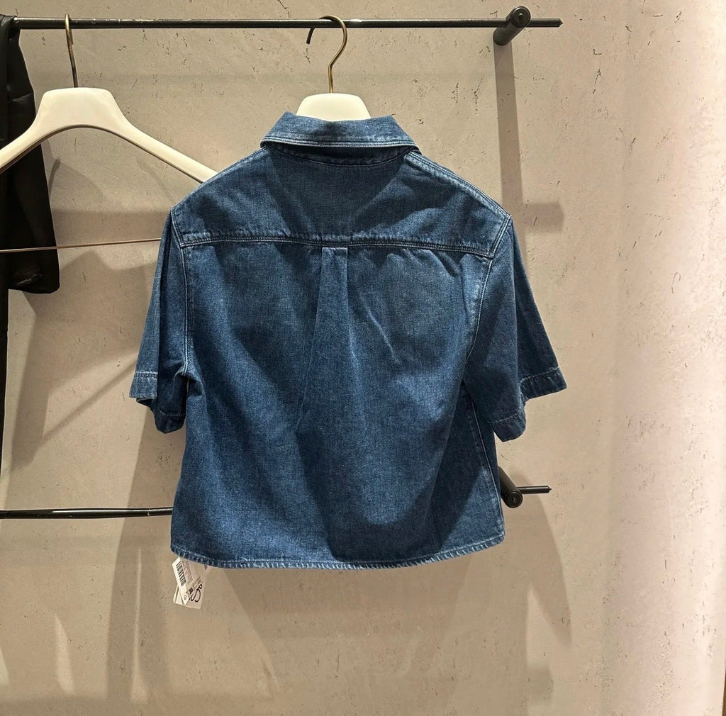 Loewe Denim Shirt Jacket Blue Cotton
