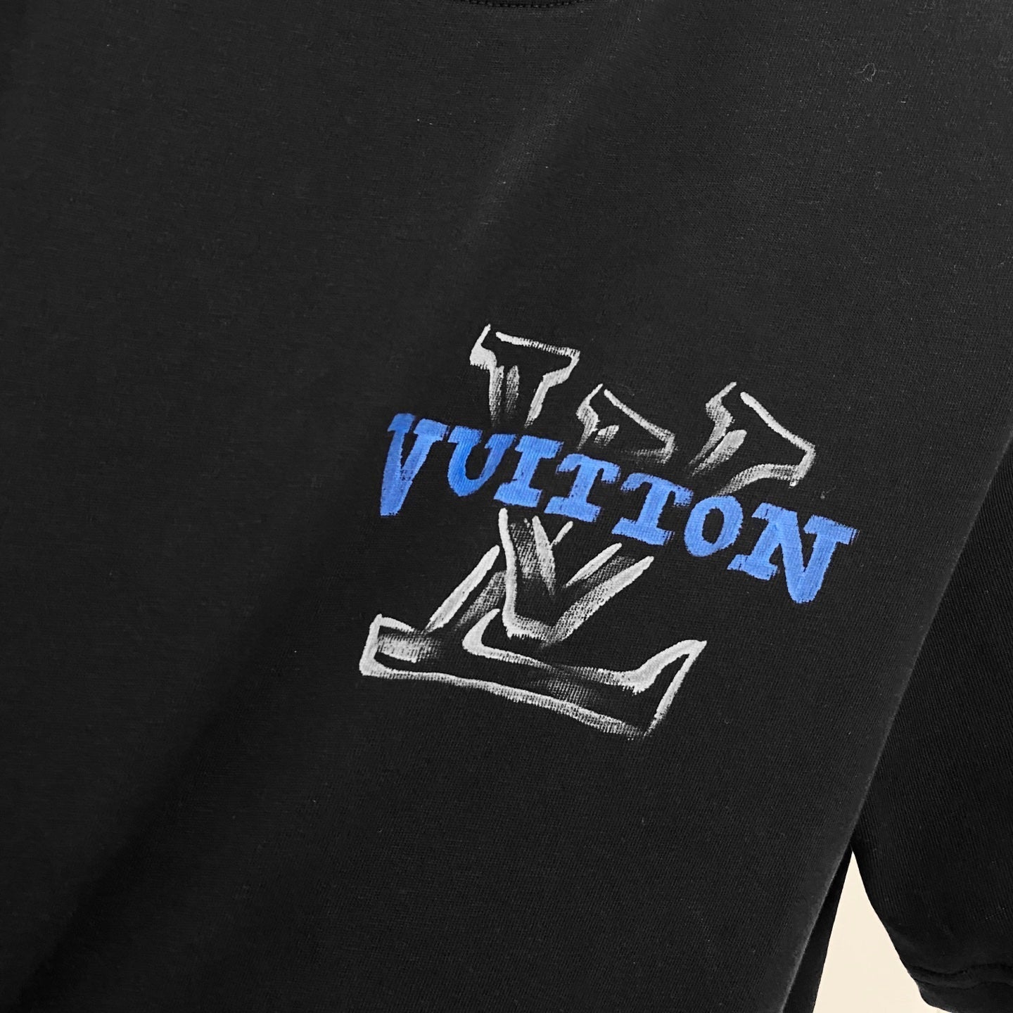 LOUIS VUITTON LV T-SHIRT BLACK COTTON 238848