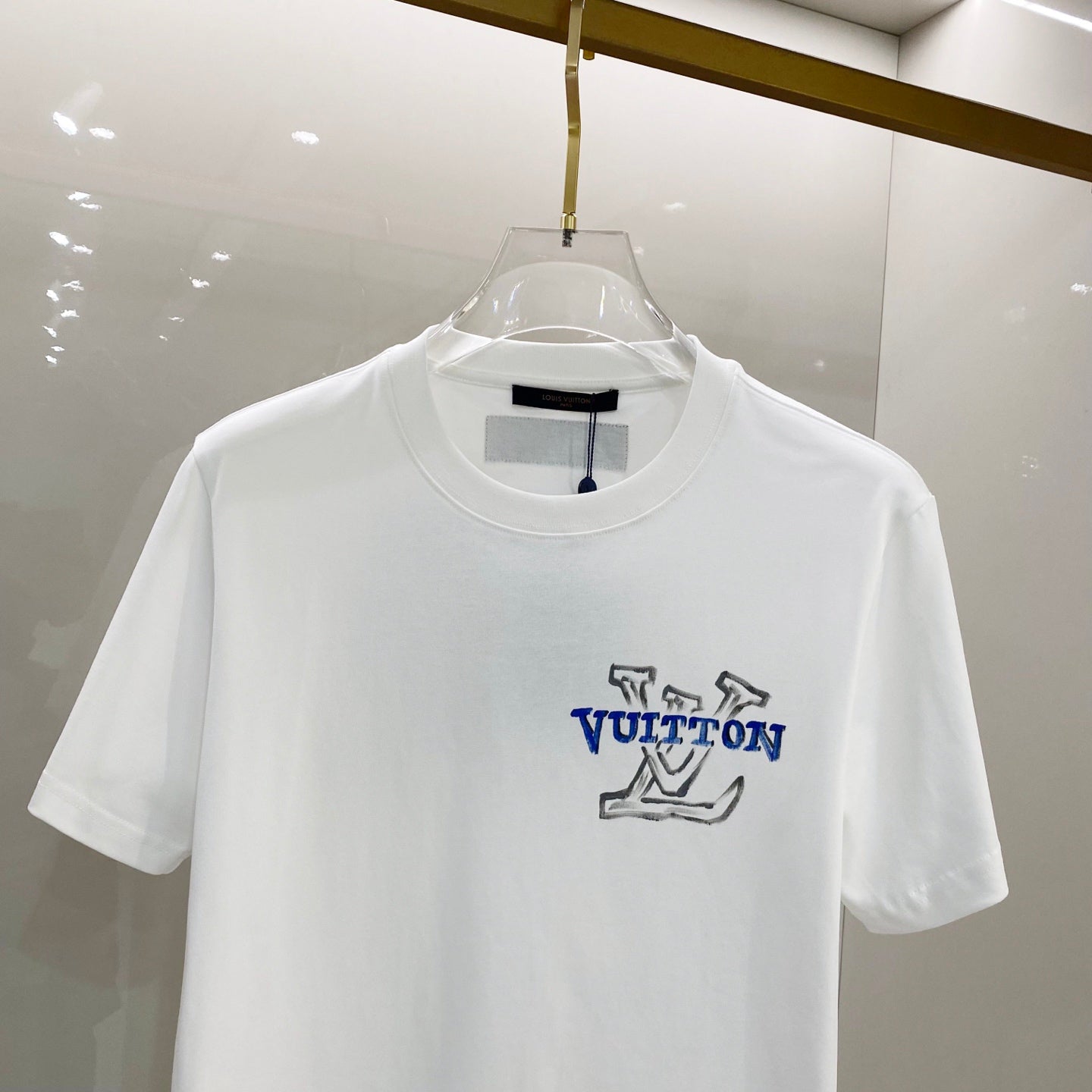LOUIS VUITTON LV T-SHIRT WHITE COTTON 238849