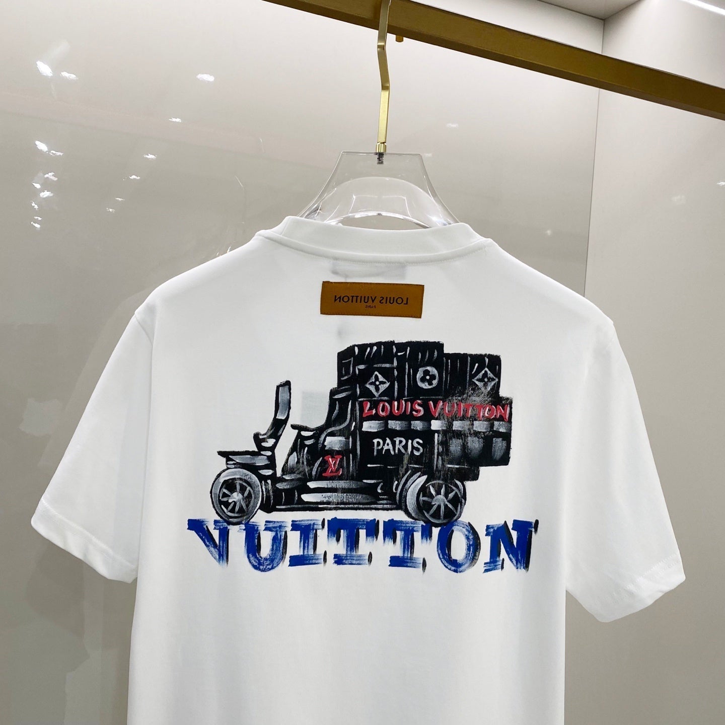 LOUIS VUITTON LV T-SHIRT WHITE COTTON 238849