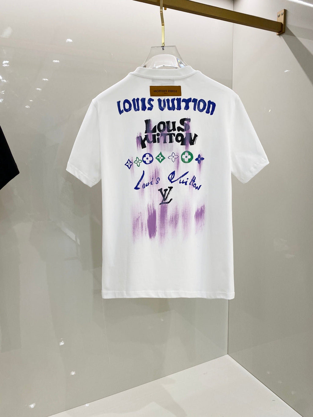 LOUIS VUITTON LV SHORT-SLEEVED T-SHIRT WHITE COTTON 238853
