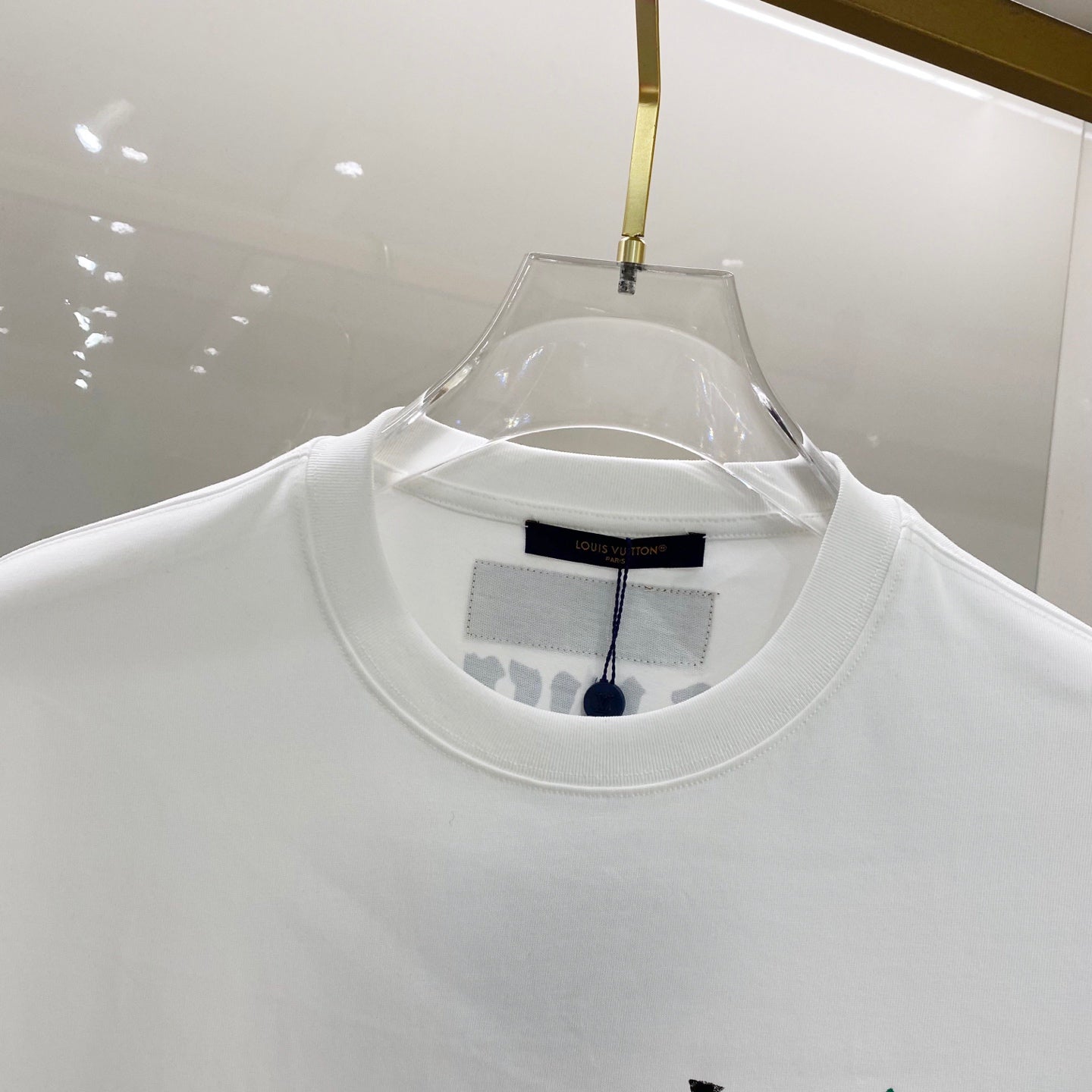 LOUIS VUITTON LV SHORT-SLEEVED T-SHIRT WHITE COTTON 238853