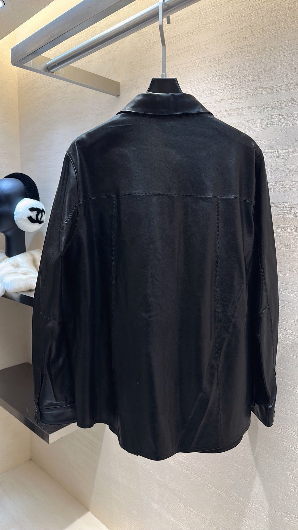 PRADA 25S LEATHER SHIRT JACKET 451