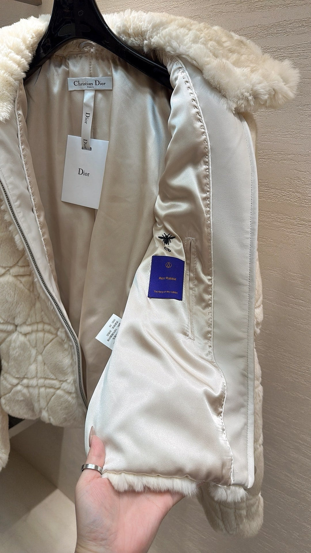 DIOR 25S RABBIT FUR JACKET 627