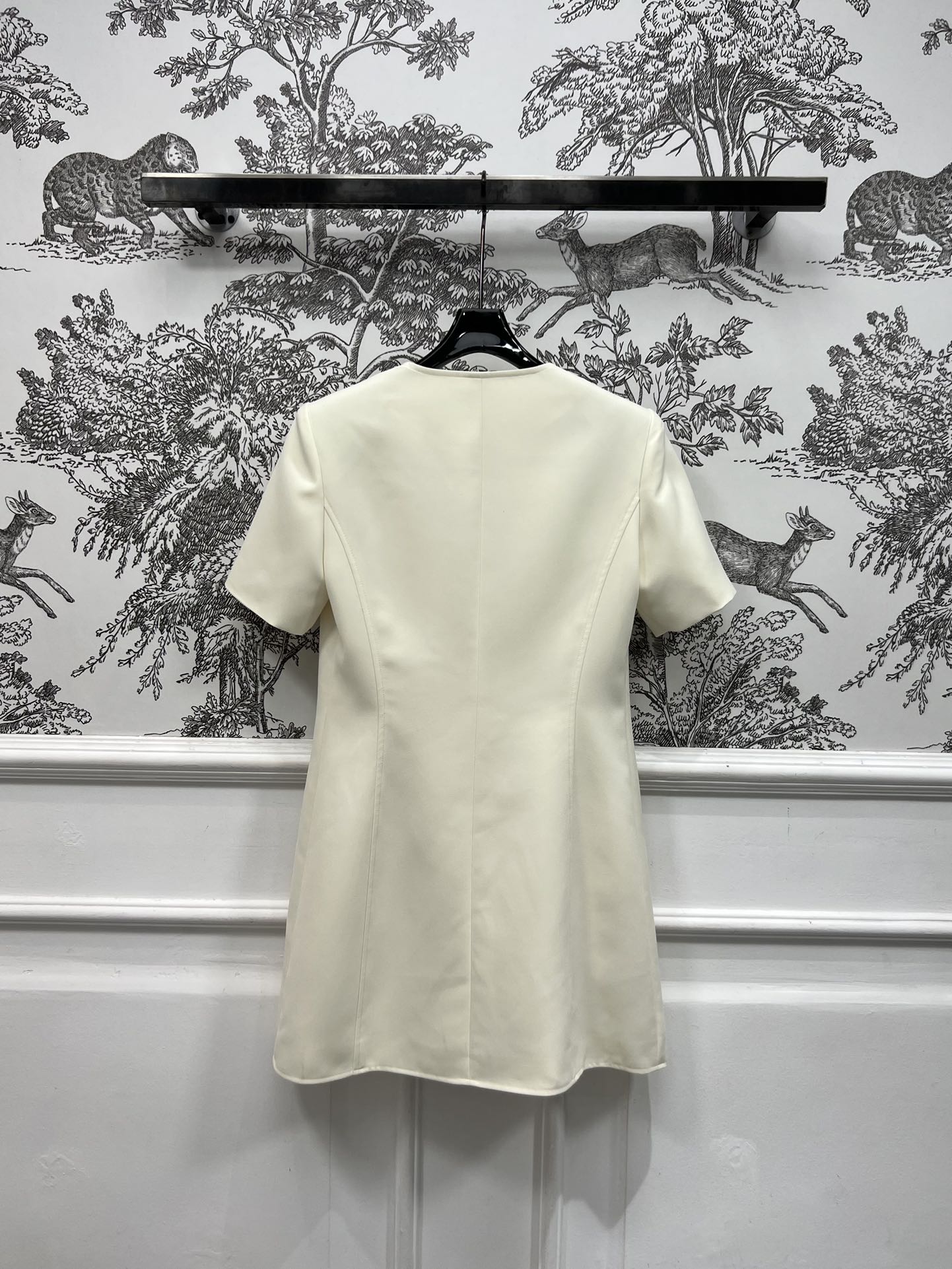 LOUIS VUITTON LV 25S ROUND NECK DRESS WITH METAL BUTTONS 262924