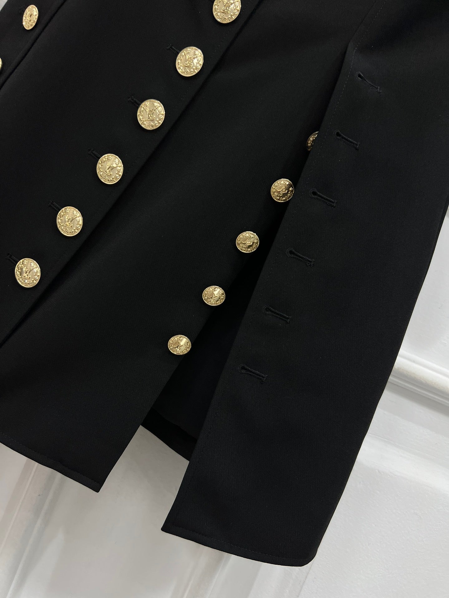 LOUIS VUITTON LV 25S ROUND NECK DRESS WITH METAL BUTTONS 262925