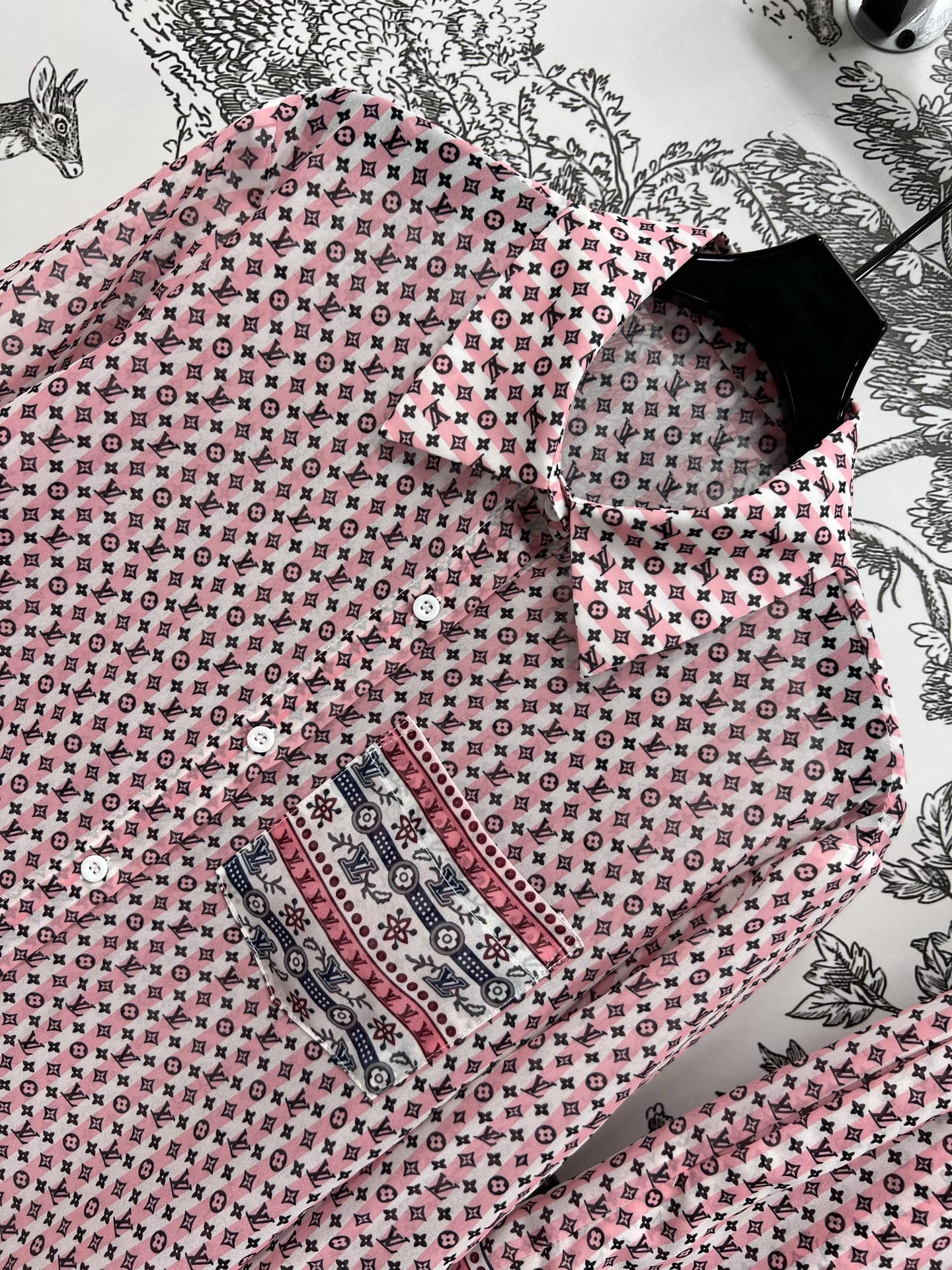 LOUIS VUITTON LV 25S SHIRT SHORTS SET IN POLYESTER 263071