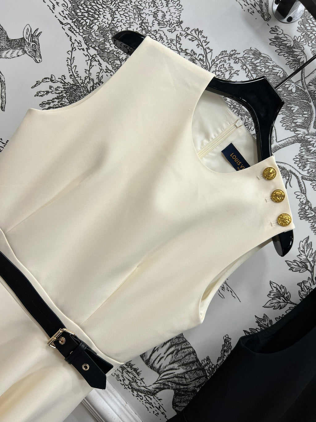 LOUIS VUITTON LV ASYMMETRICAL ELEGANT DRESS 268380