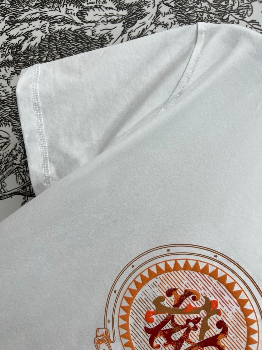 HERMES PRINTED SHORT SLEEVE T-SHIRT 268406