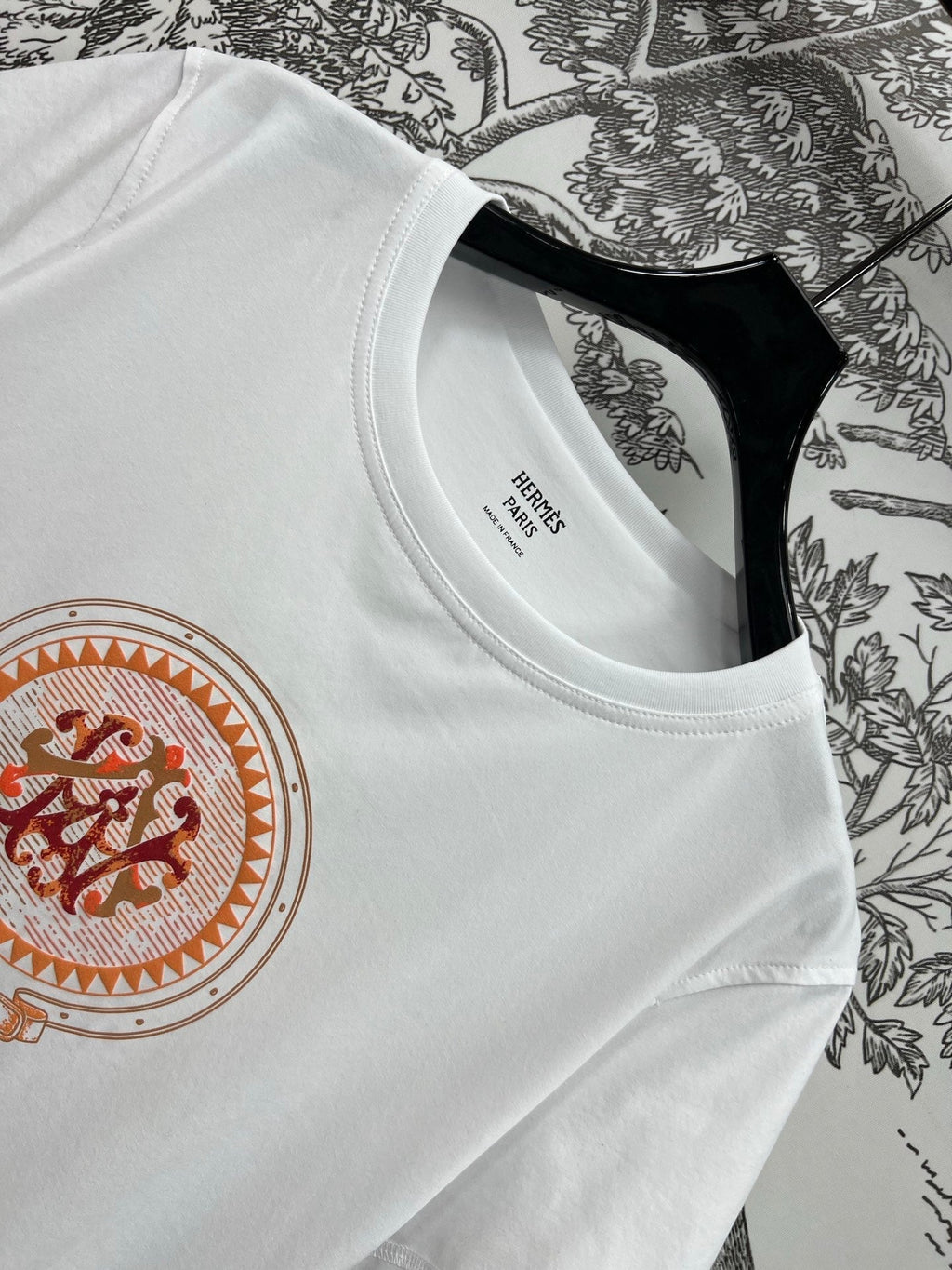HERMES PRINTED SHORT SLEEVE T-SHIRT 268406
