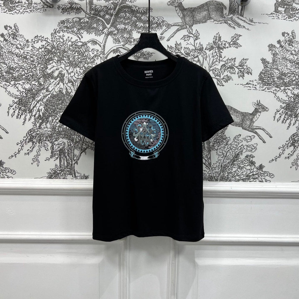 HERMES PRINTED SHORT SLEEVE T-SHIRT 268405
