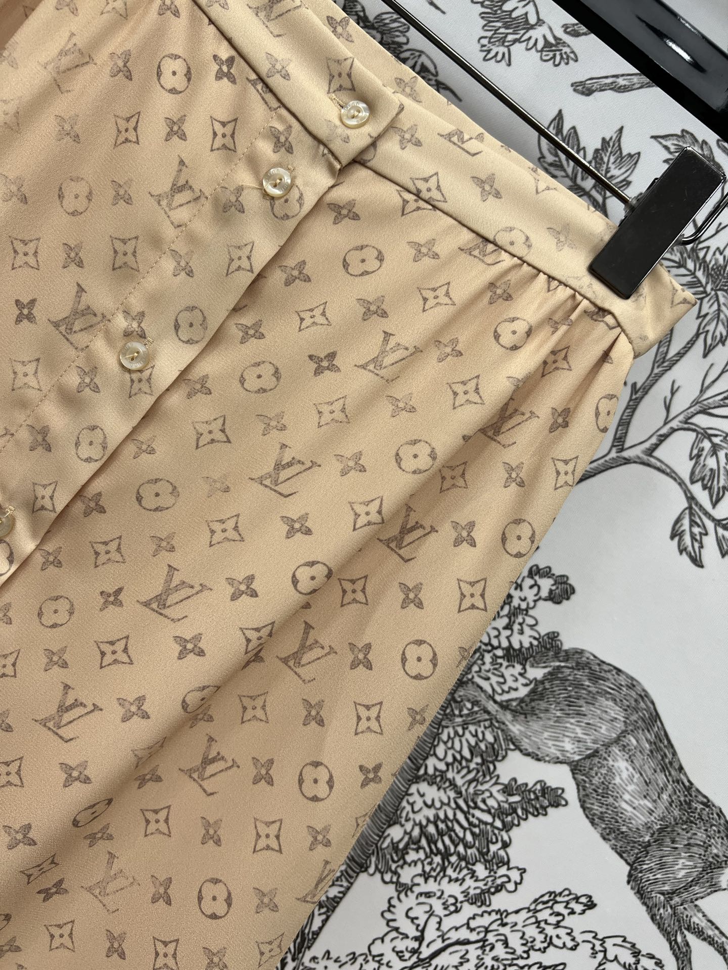 LOUIS VUITTON LV MONOGRAM BUTTON DOWN DRESS 274496