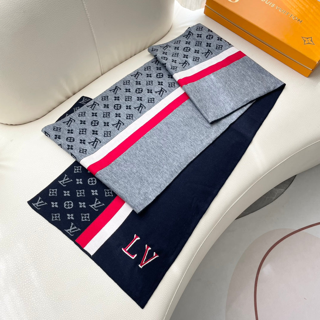LOUIS VUITTON SCARF 180 CM IN COLORFUL CASHMERE 392965