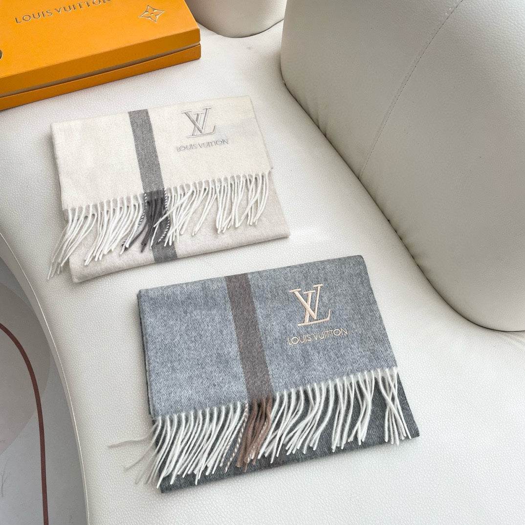 LOUIS VUITTON SCARF 180 CM IN BEIGE CASHMERE 394703