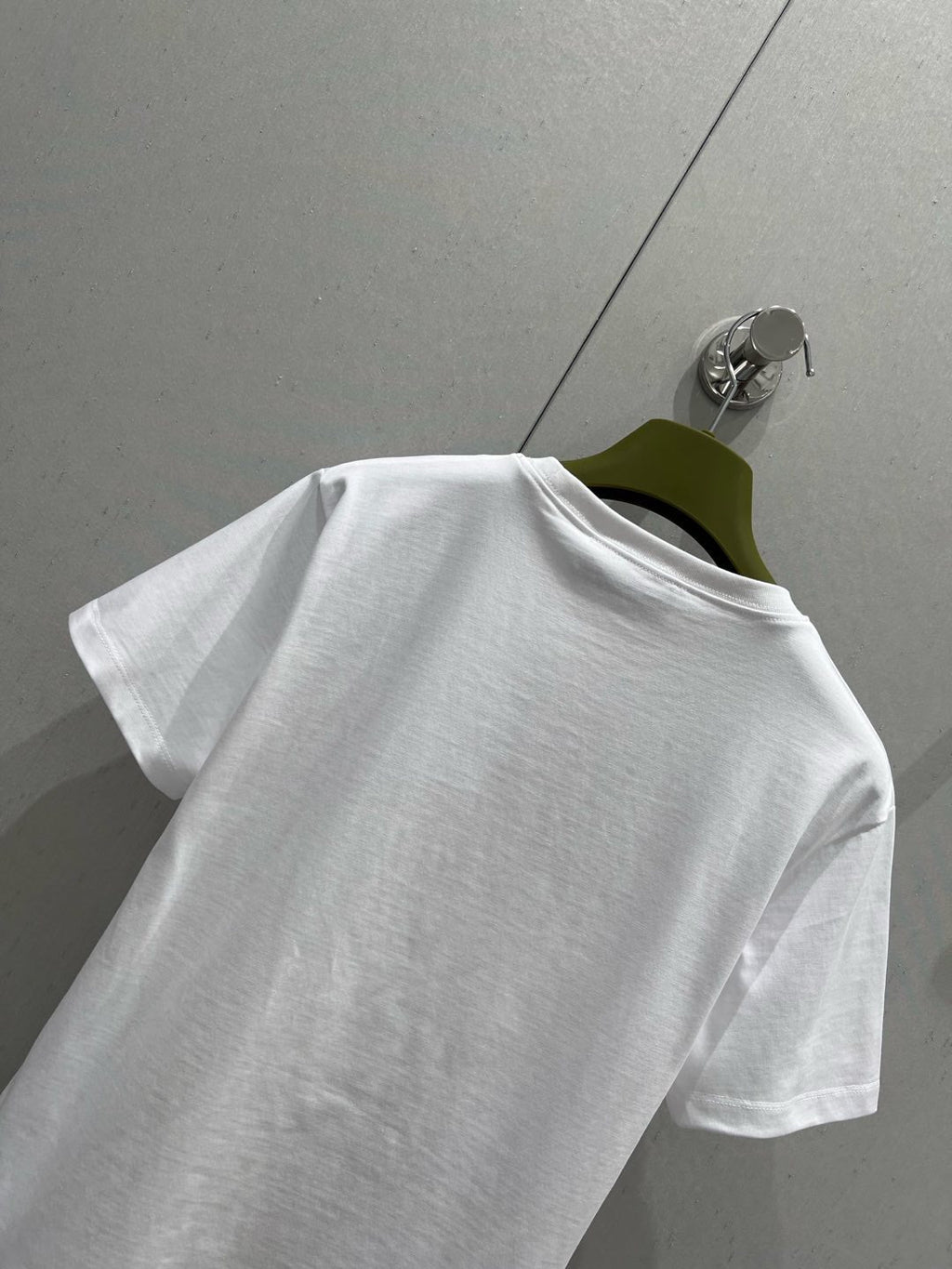GUCCI Gucci 2025 Print Short Sleeve T-shirt White Green Red Cotton