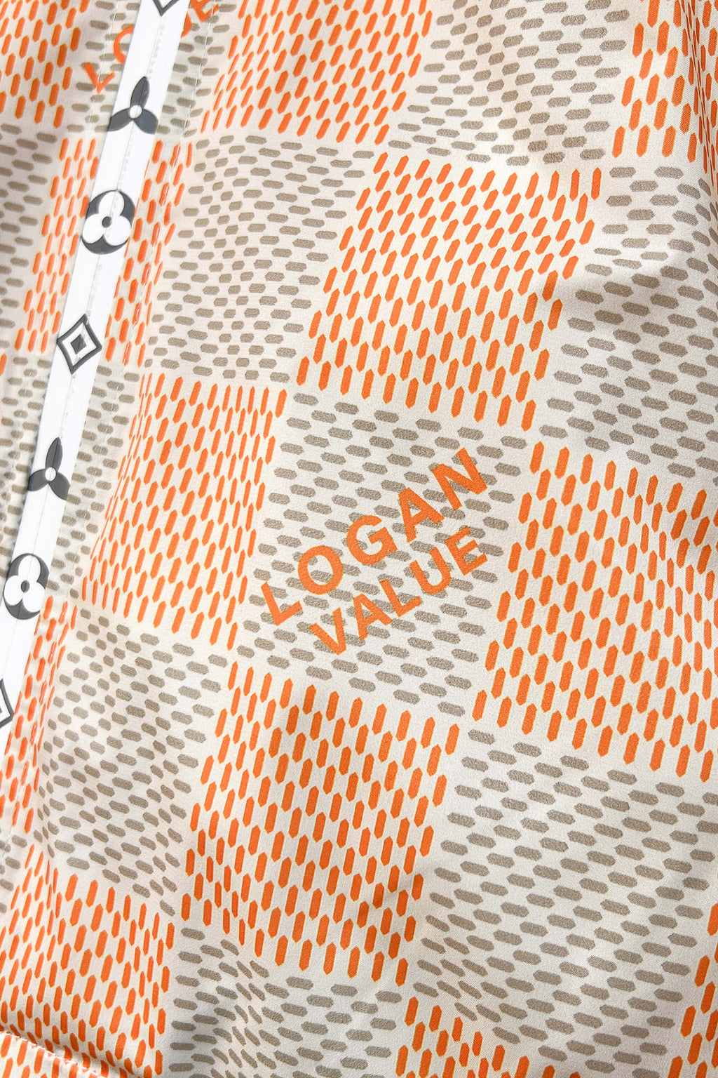 LOUIS VUITTON LV ORANGE AND GRAY DAMIER JACKET 239117