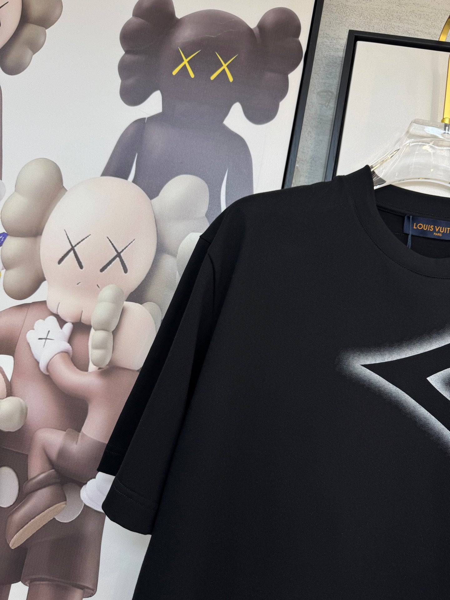 LOUIS VUITTON LV BLACK COTTON T-SHIRT 238913