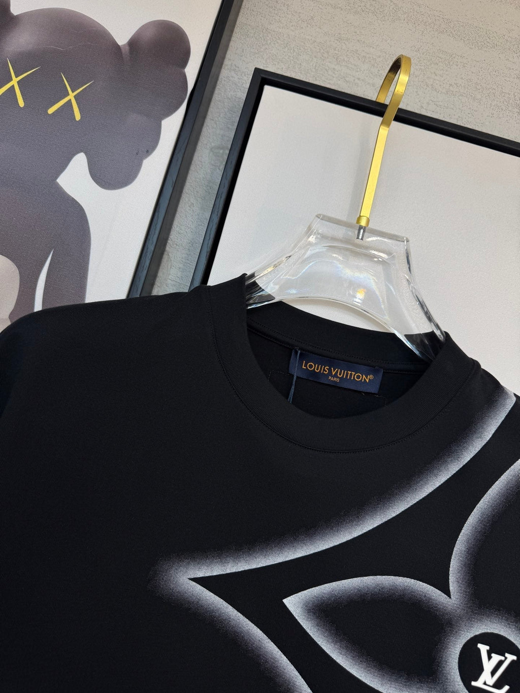 LOUIS VUITTON LV BLACK COTTON T-SHIRT 238913