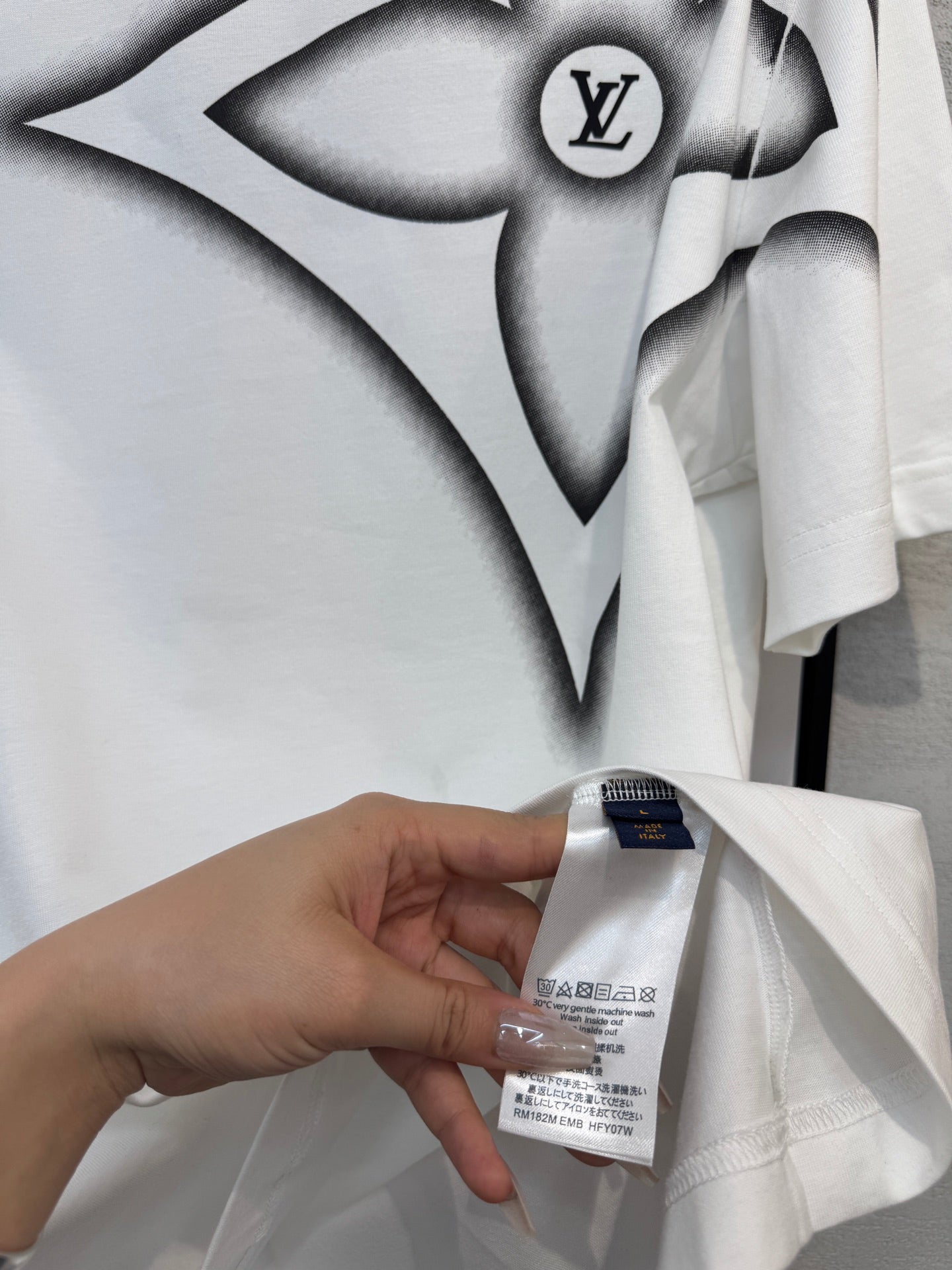 LOUIS VUITTON LV WHITE COTTON T-SHIRT 238912