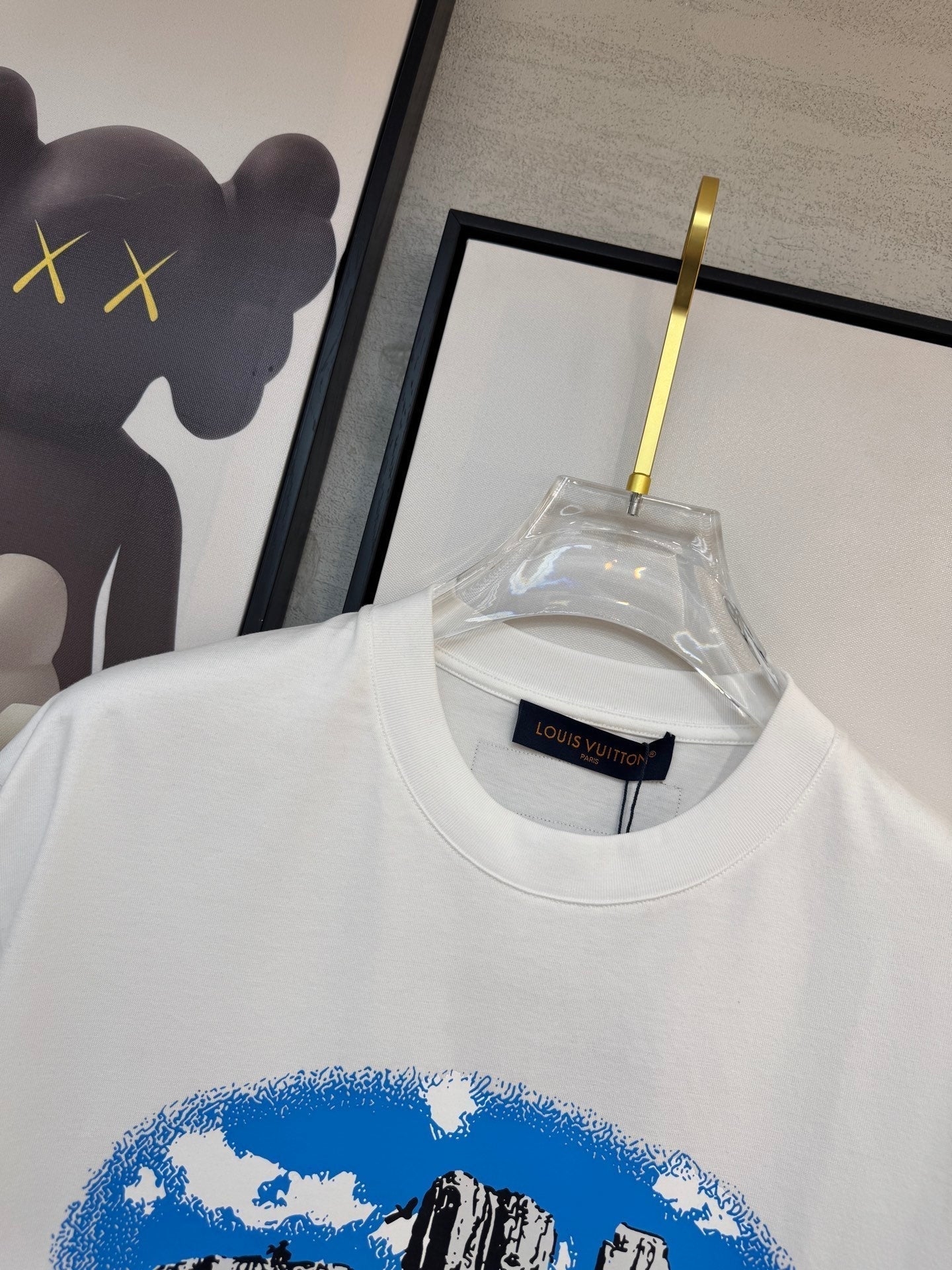 LOUIS VUITTON LV WHITE COTTON T-SHIRT 238918