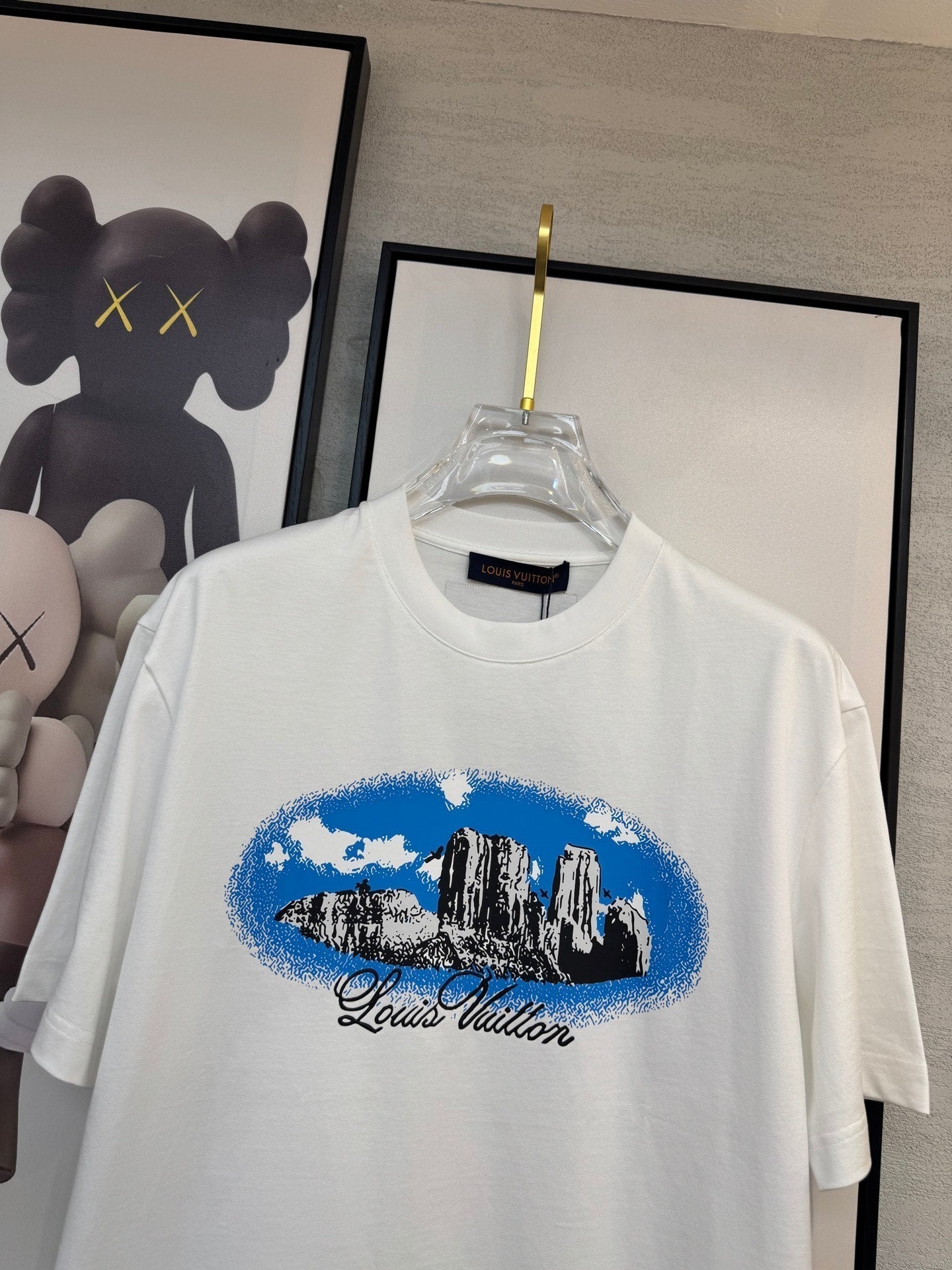 LOUIS VUITTON LV WHITE COTTON T-SHIRT 238918