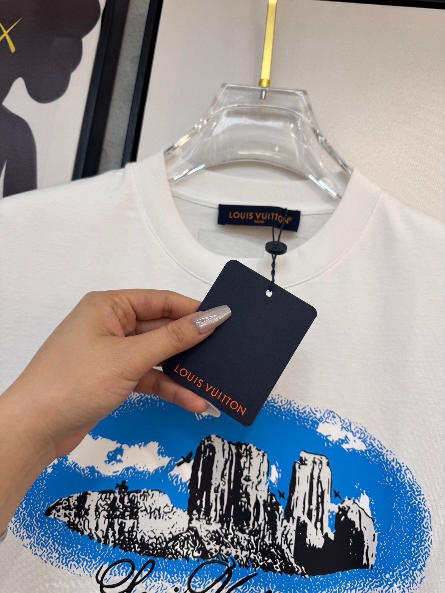 LOUIS VUITTON LV WHITE COTTON T-SHIRT 238918