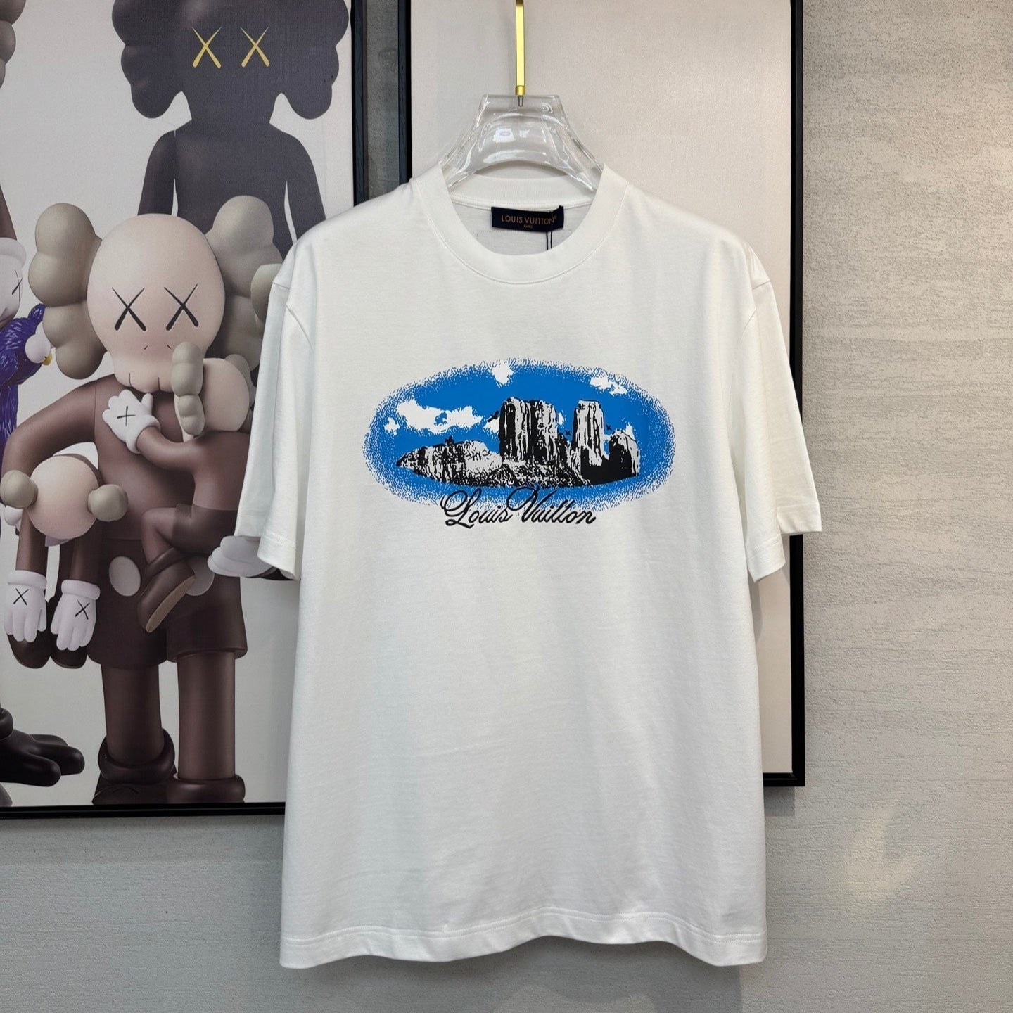 LOUIS VUITTON LV WHITE COTTON T-SHIRT 238918
