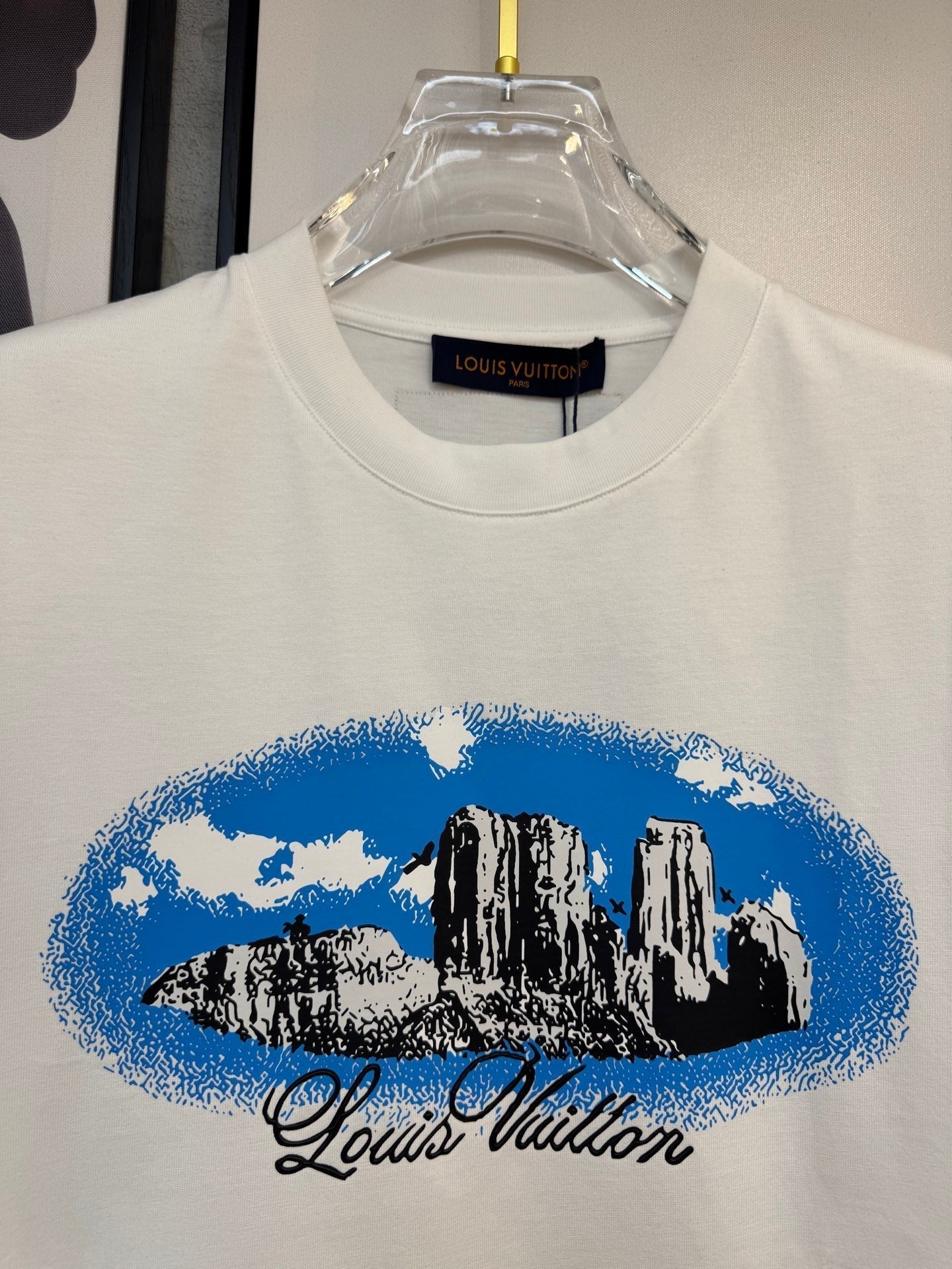 LOUIS VUITTON LV WHITE COTTON T-SHIRT 238918