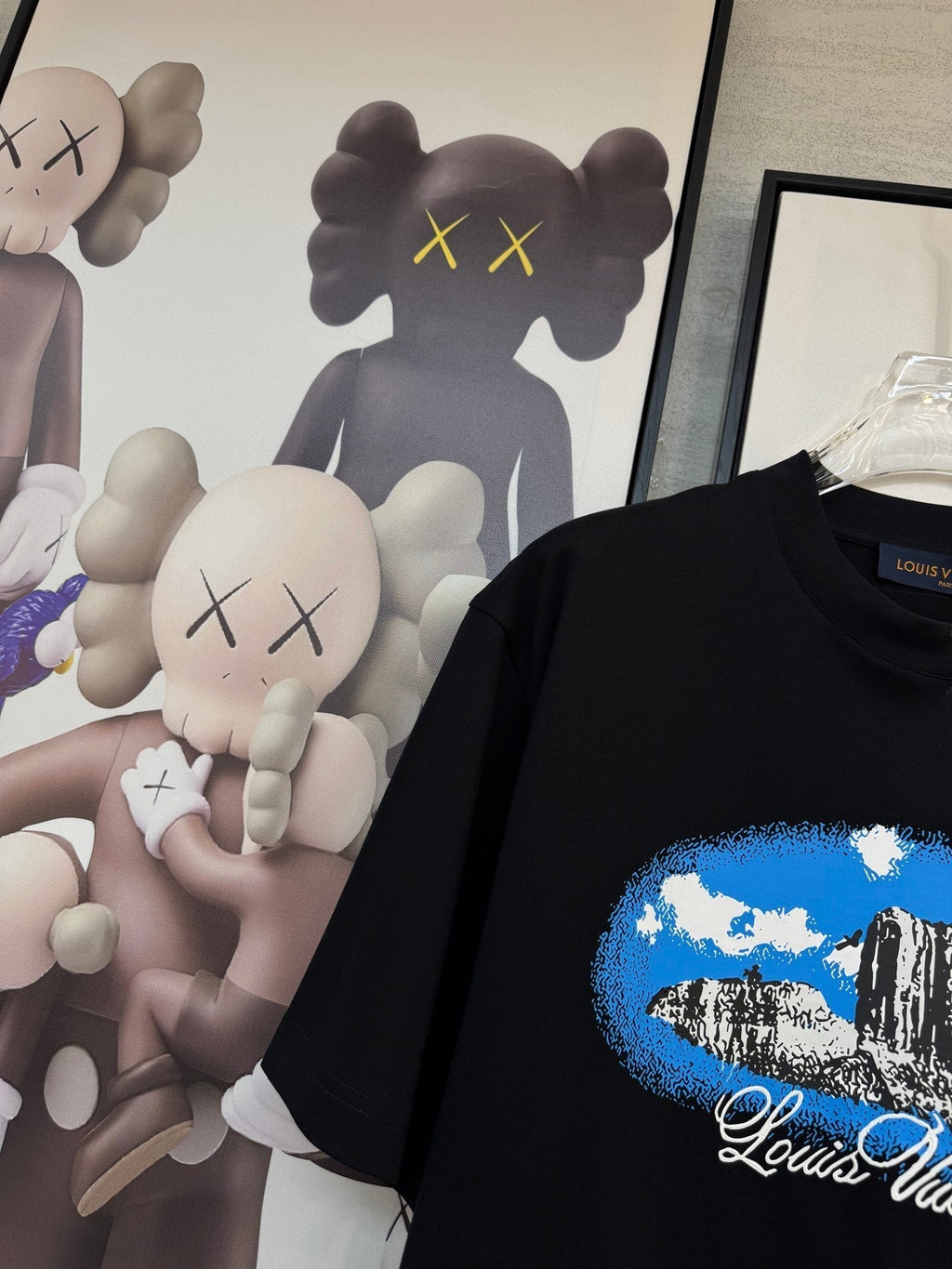 LOUIS VUITTON LV BLACK COTTON T-SHIRT 238919