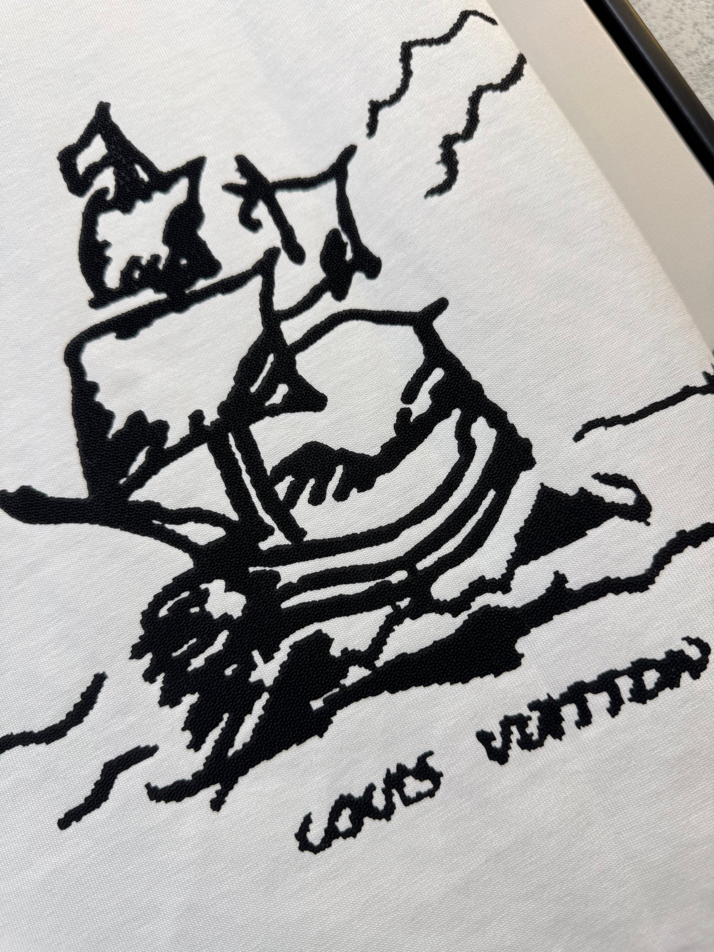 LOUIS VUITTON LV T-SHIRT IN WHITE COTTON FABRIC 238920