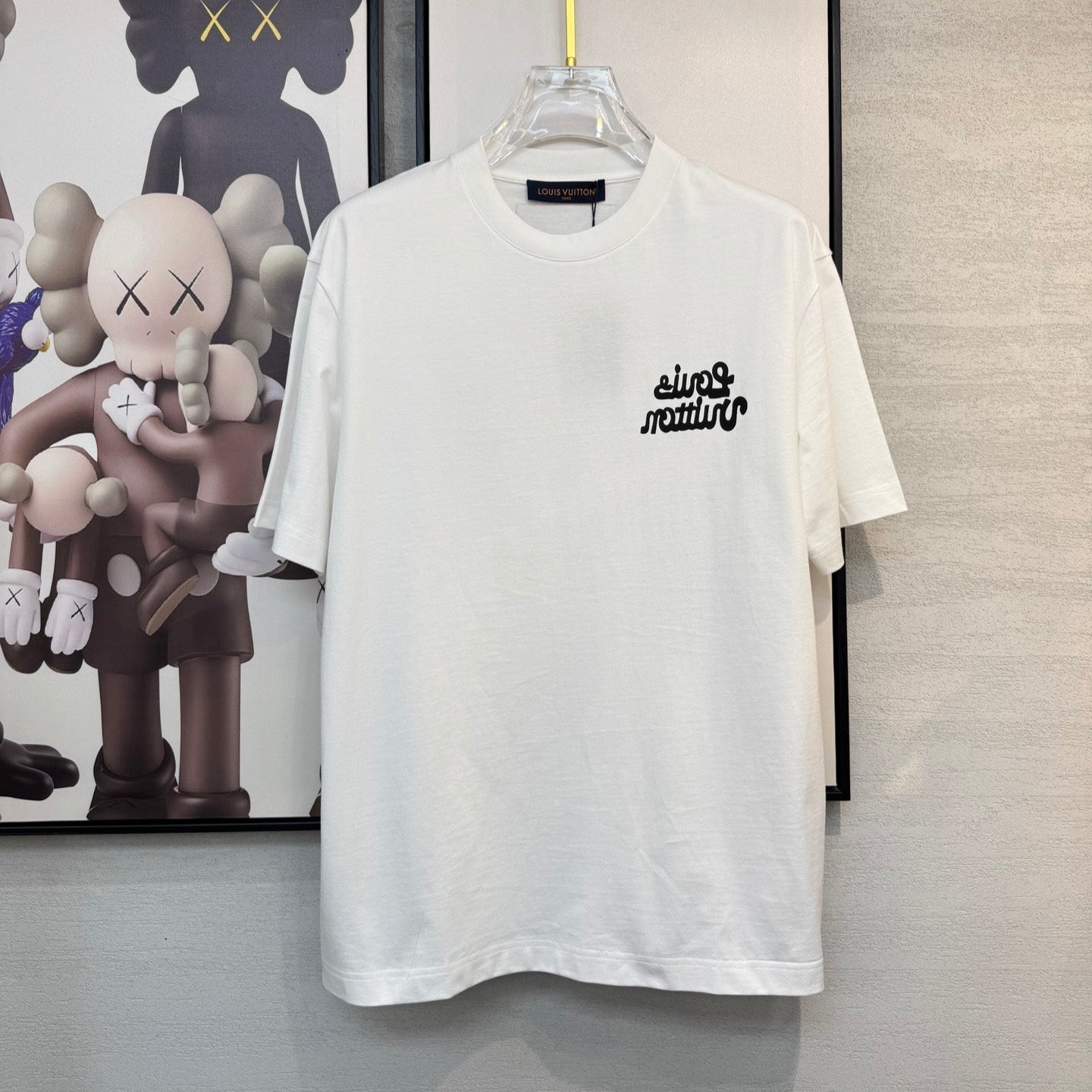 LOUIS VUITTON LV T-SHIRT IN WHITE COTTON FABRIC 238920