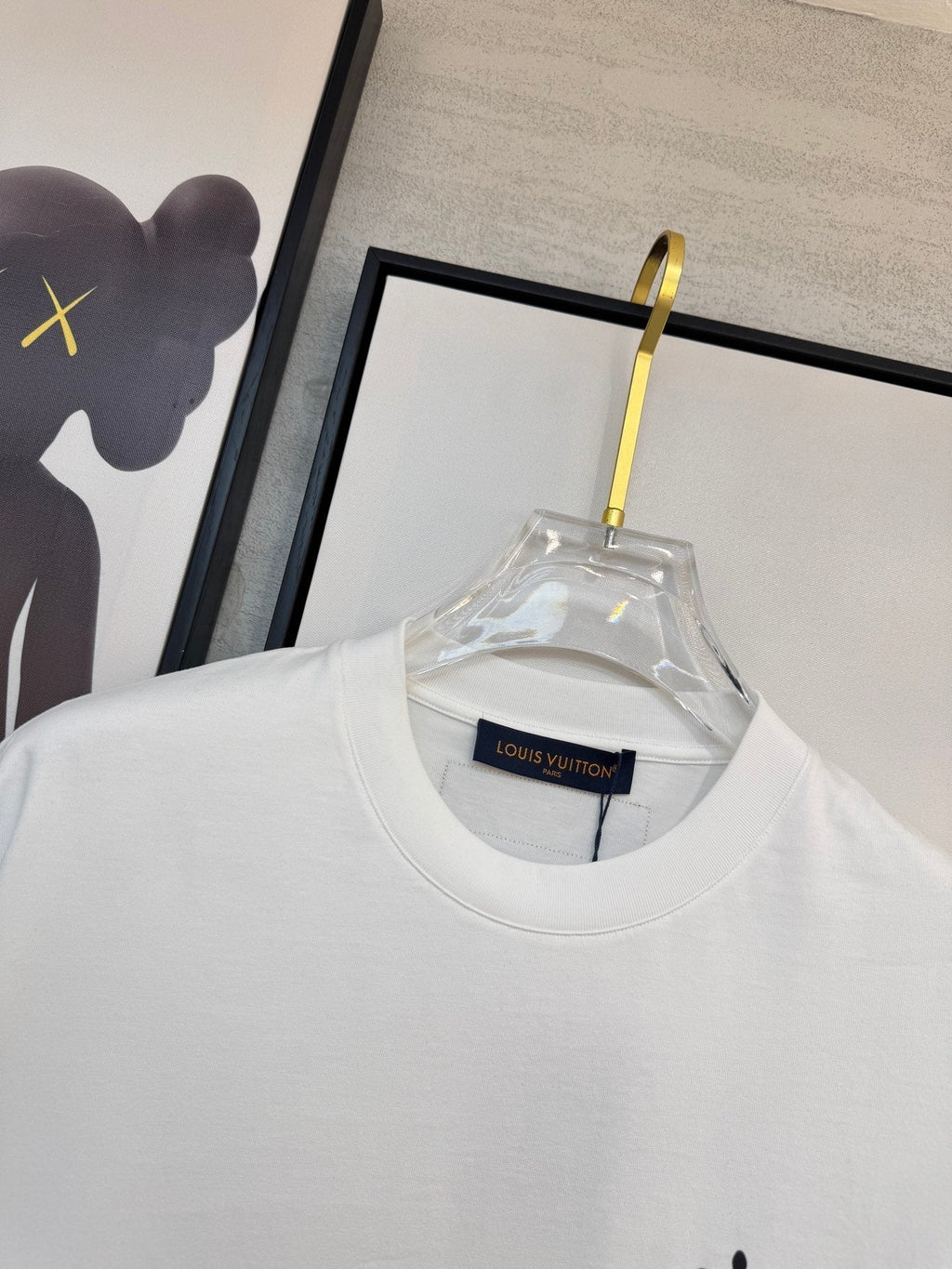 LOUIS VUITTON LV T-SHIRT IN WHITE COTTON FABRIC 238920