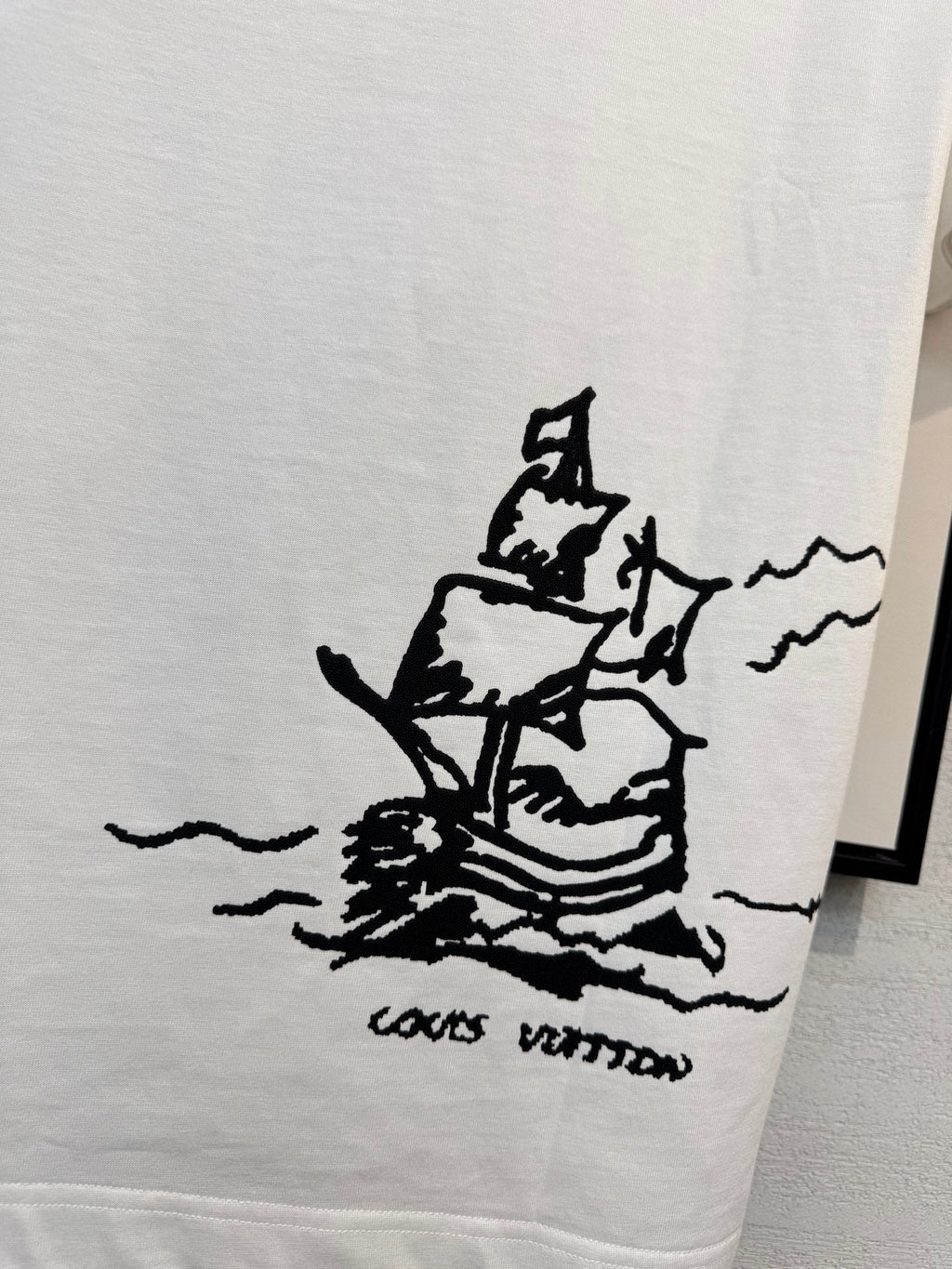 LOUIS VUITTON LV T-SHIRT IN WHITE COTTON FABRIC 238920