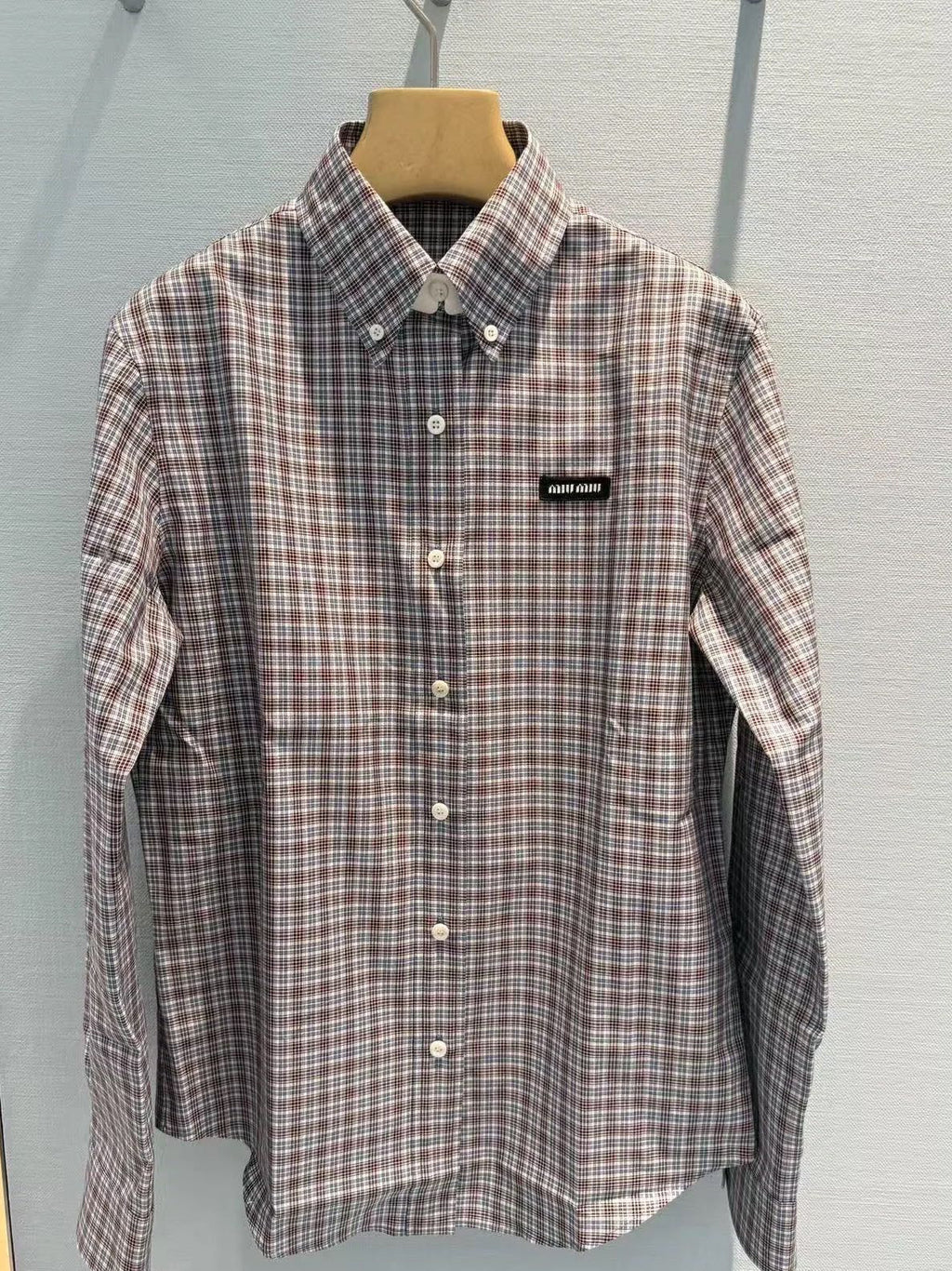 MIUMIU PLAID SHIRT STYLE 719