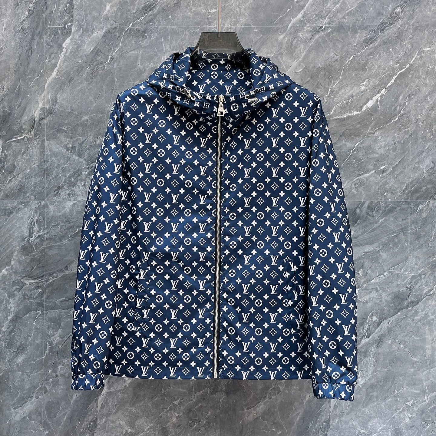 LOUIS VUITTON LV COBALT BLUE MONOGRAM JACKET 239553