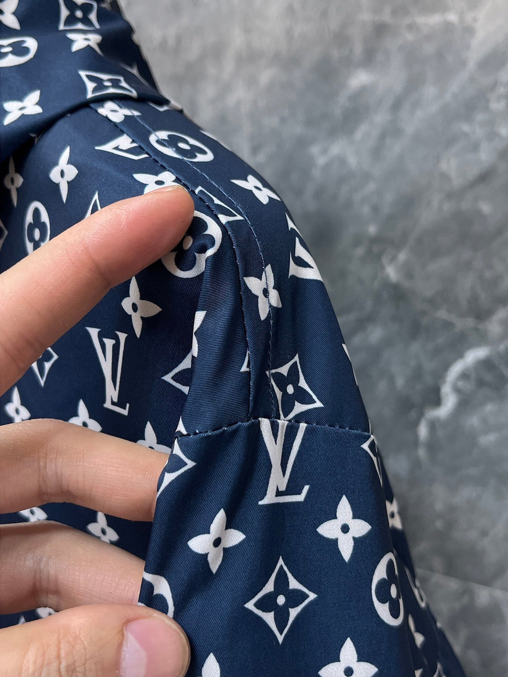 LOUIS VUITTON LV COBALT BLUE MONOGRAM JACKET 239553