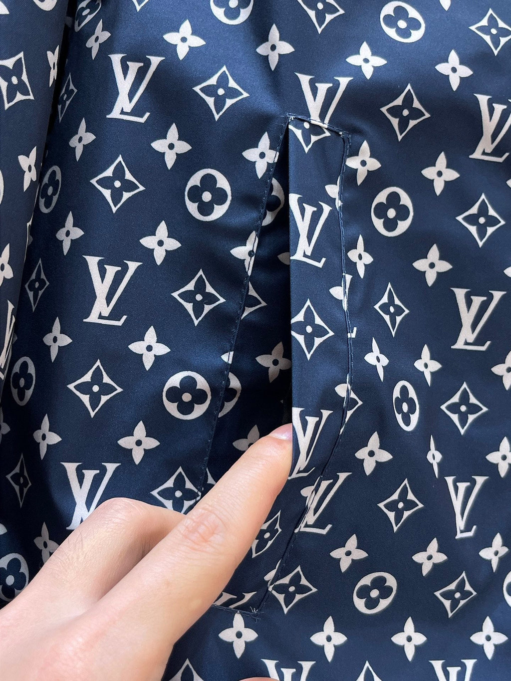 LOUIS VUITTON LV COBALT BLUE MONOGRAM JACKET 239553