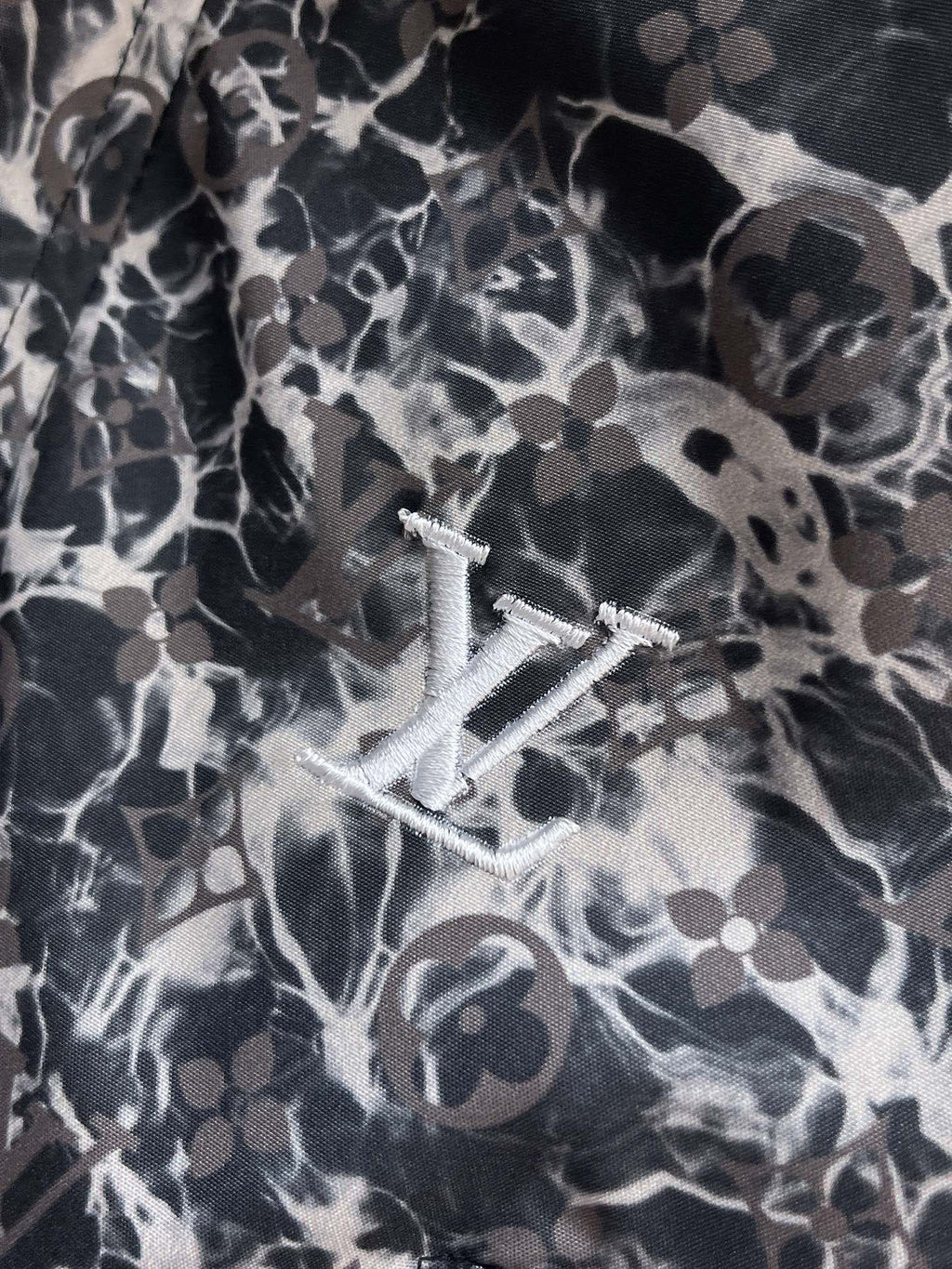 LOUIS VUITTON LV BLACK MIX WHITE MONOGRAM JACKET 239557