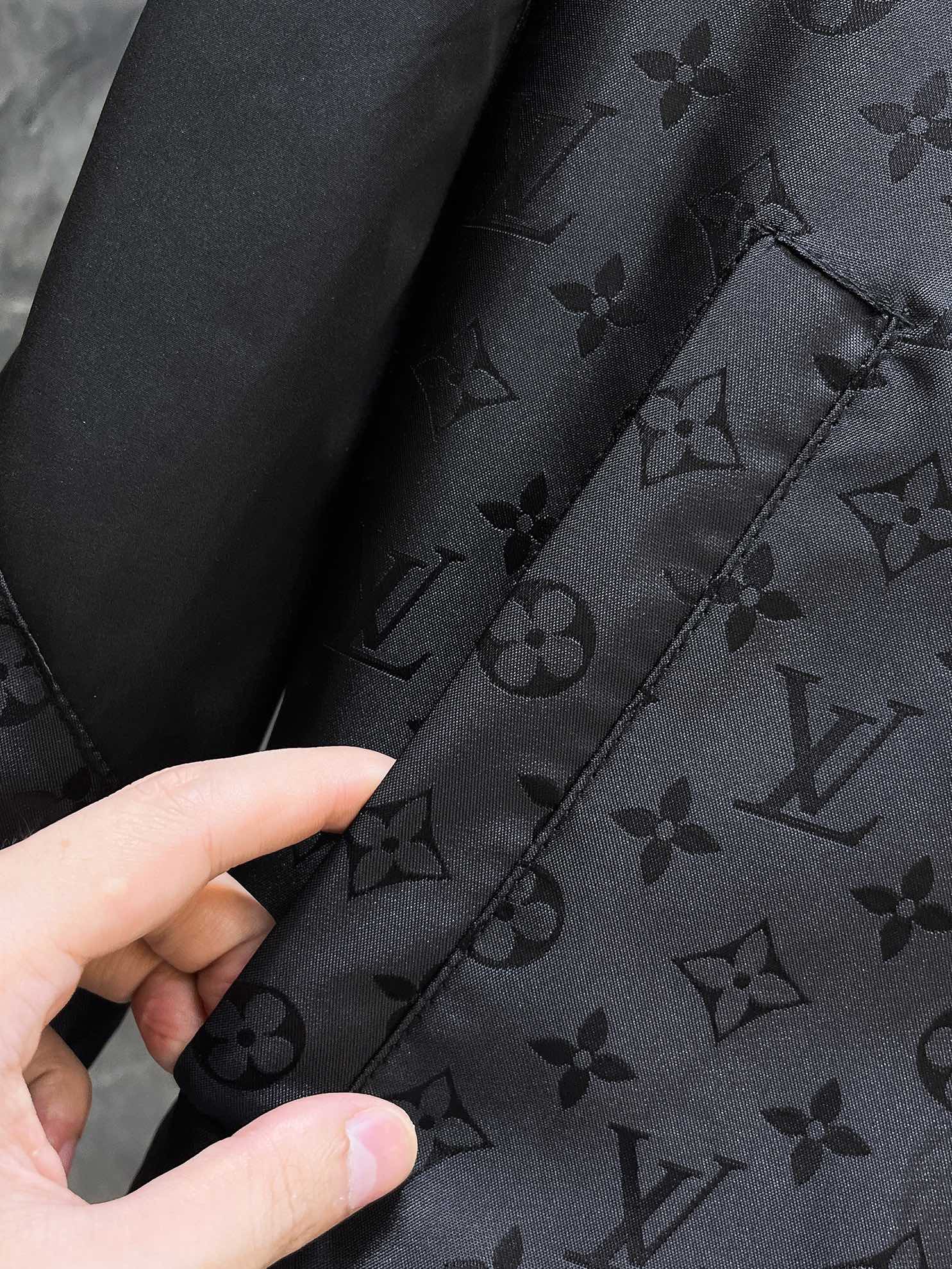 LOUIS VUITTON LV BLACK MONOGRAM JACKET 239560