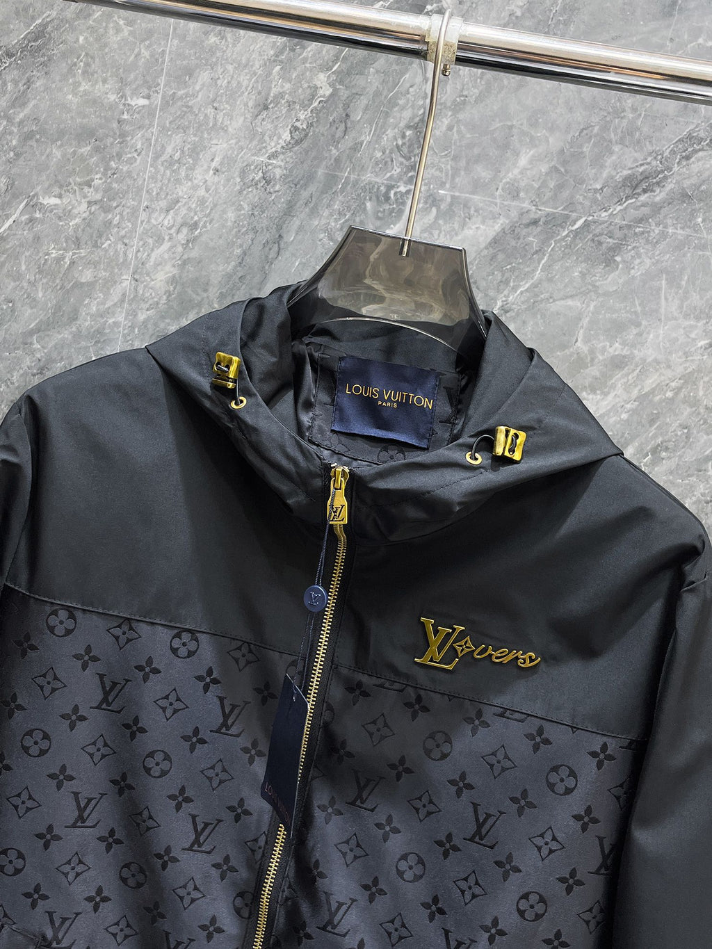 LOUIS VUITTON LV BLACK MONOGRAM JACKET 239560
