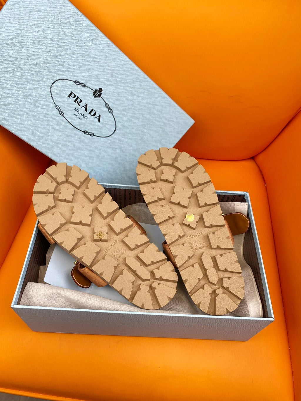 PRADA Pra Slides 10 Velvet Orange