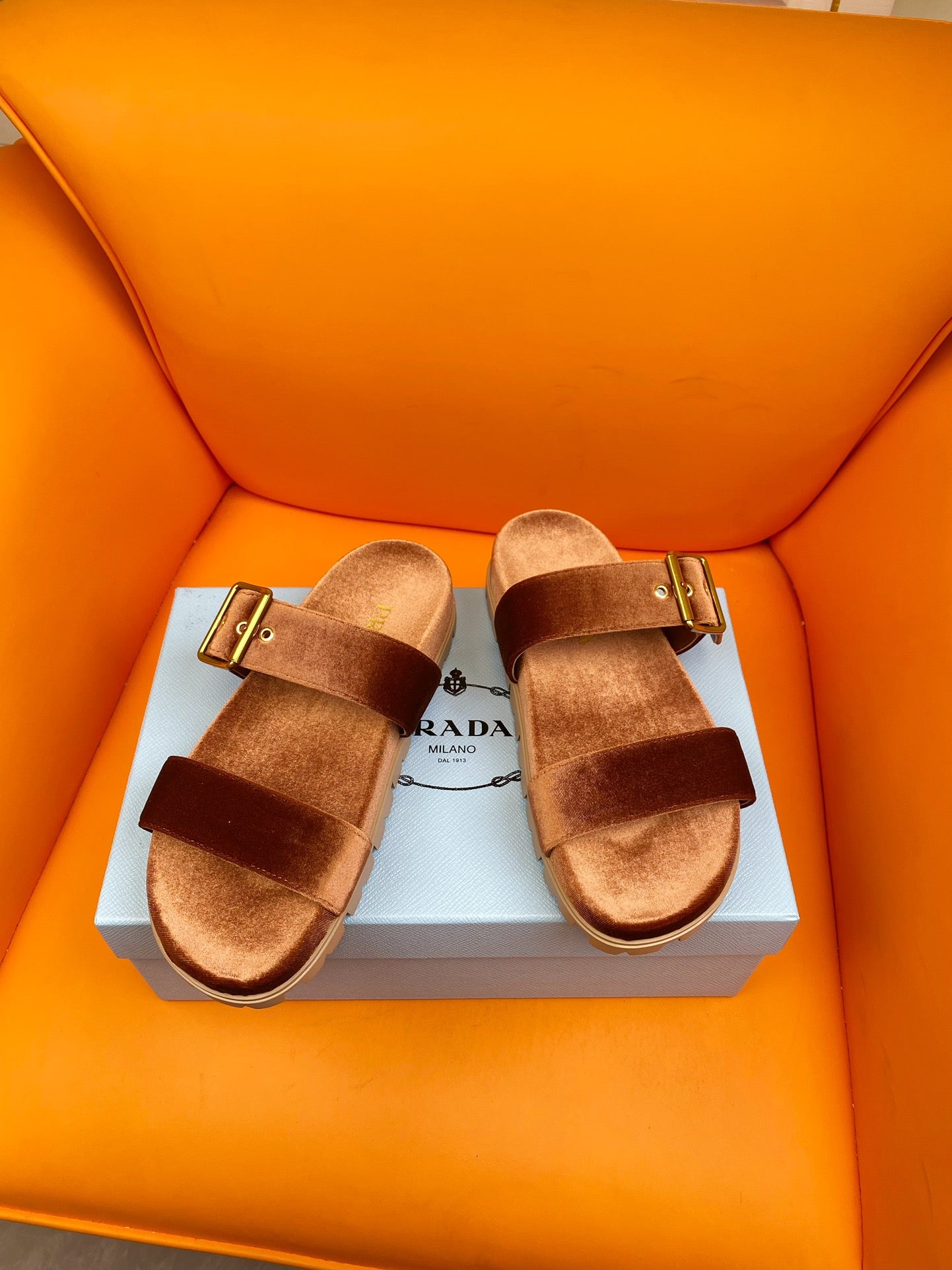 PRADA Pra Slides 10 Velvet Orange
