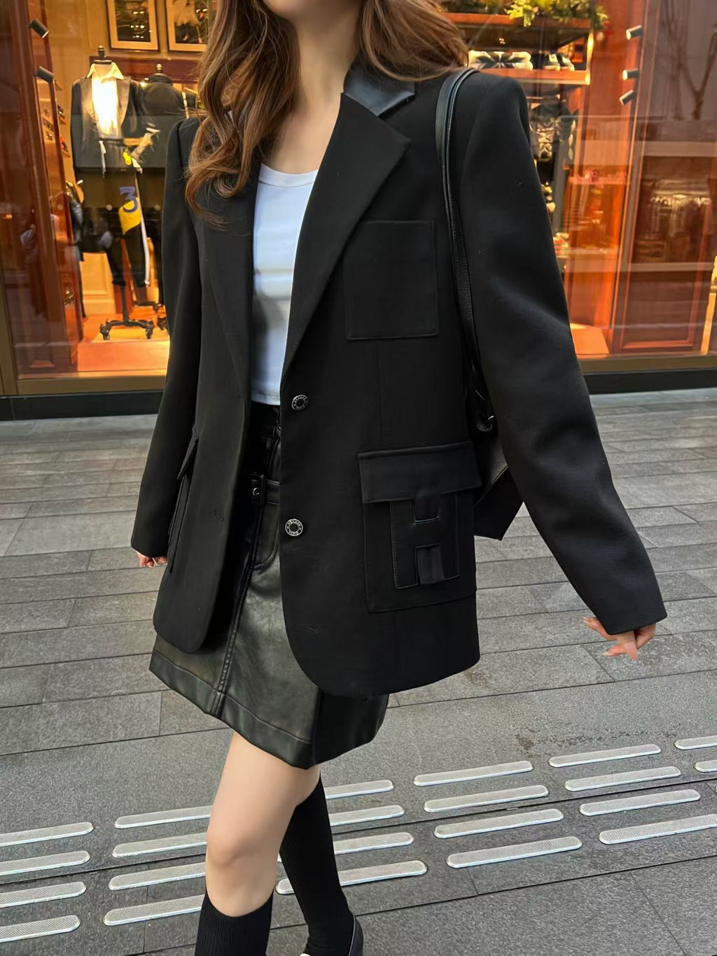 HERMES 25S LAPEL BLAZER 389
