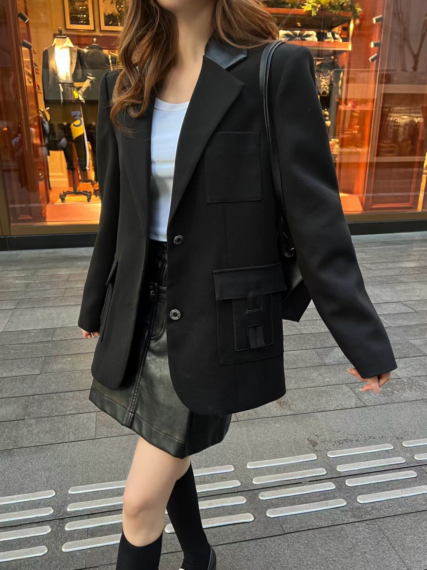 HERMES 25S LAPEL BLAZER 389
