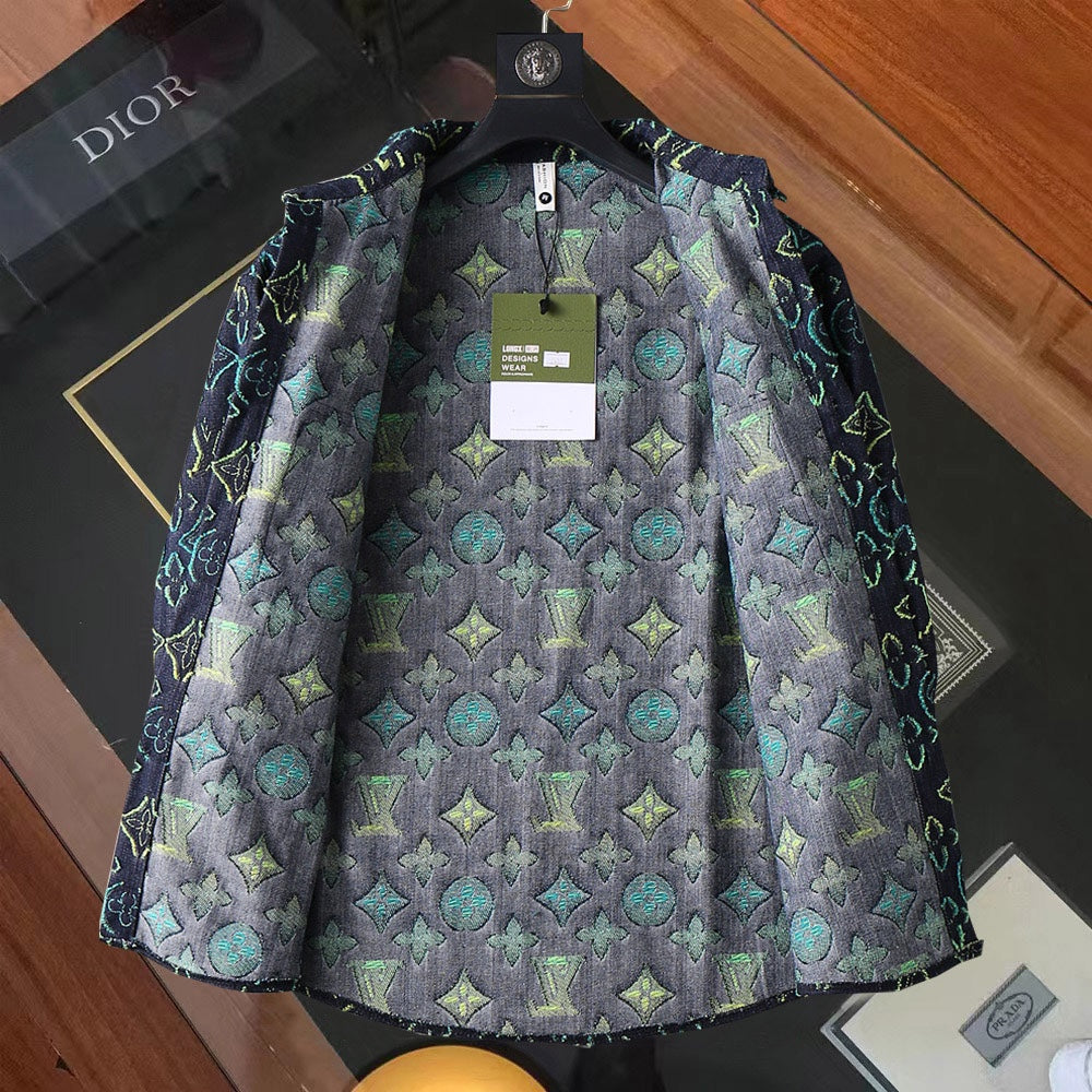 LOUIS VUITTON LV SHIRT IN NAVY BLUE MONOGRAM DENIM 239035