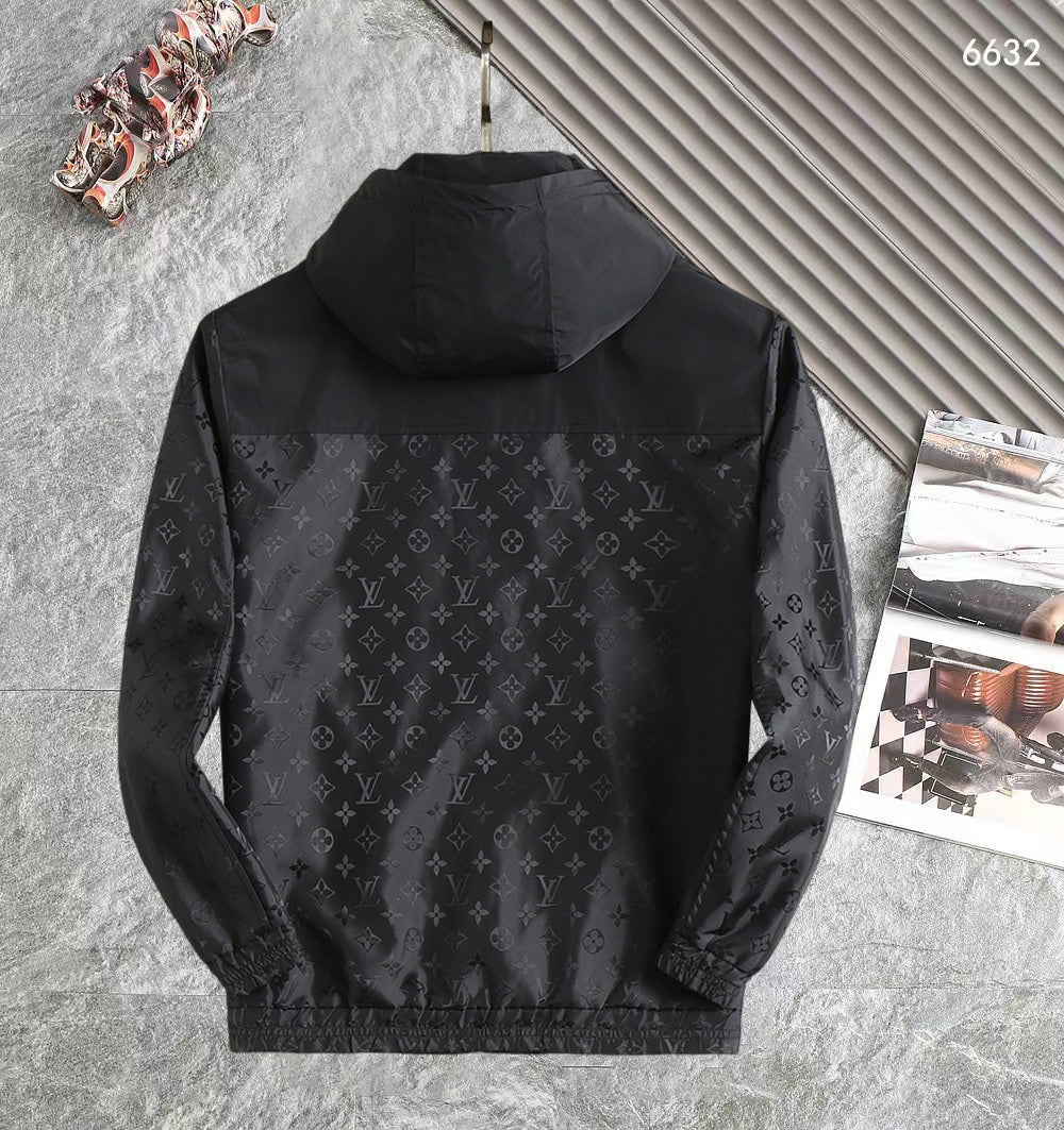LOUIS VUITTON LV BLACK HOODED JACKET 239167